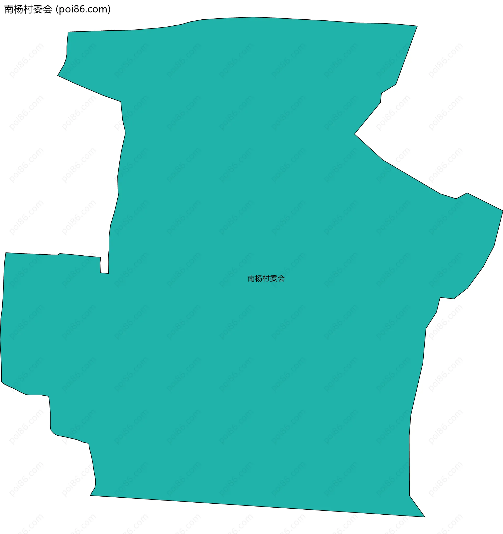 南杨村委会边界地图