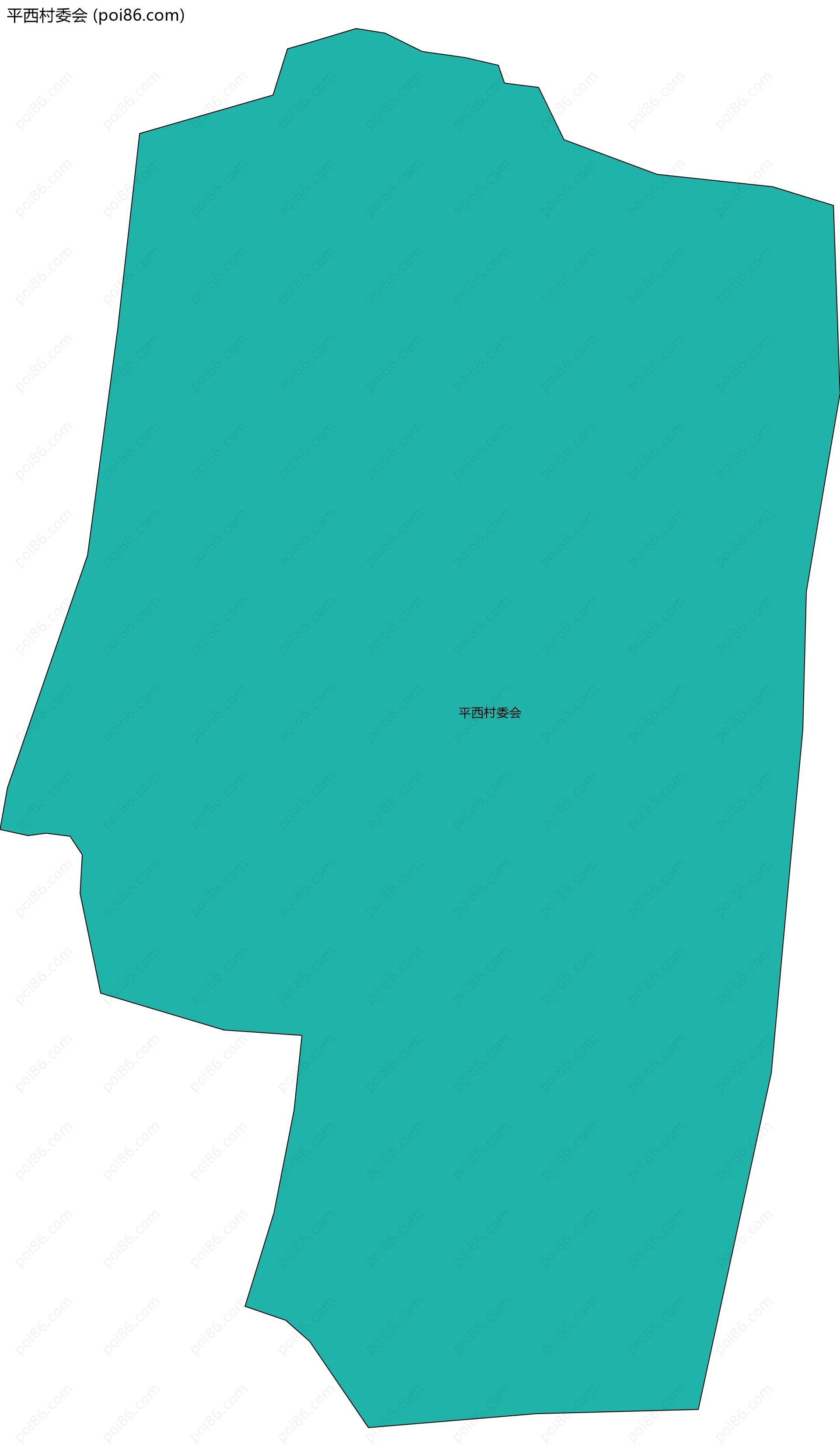 平西村委会边界地图