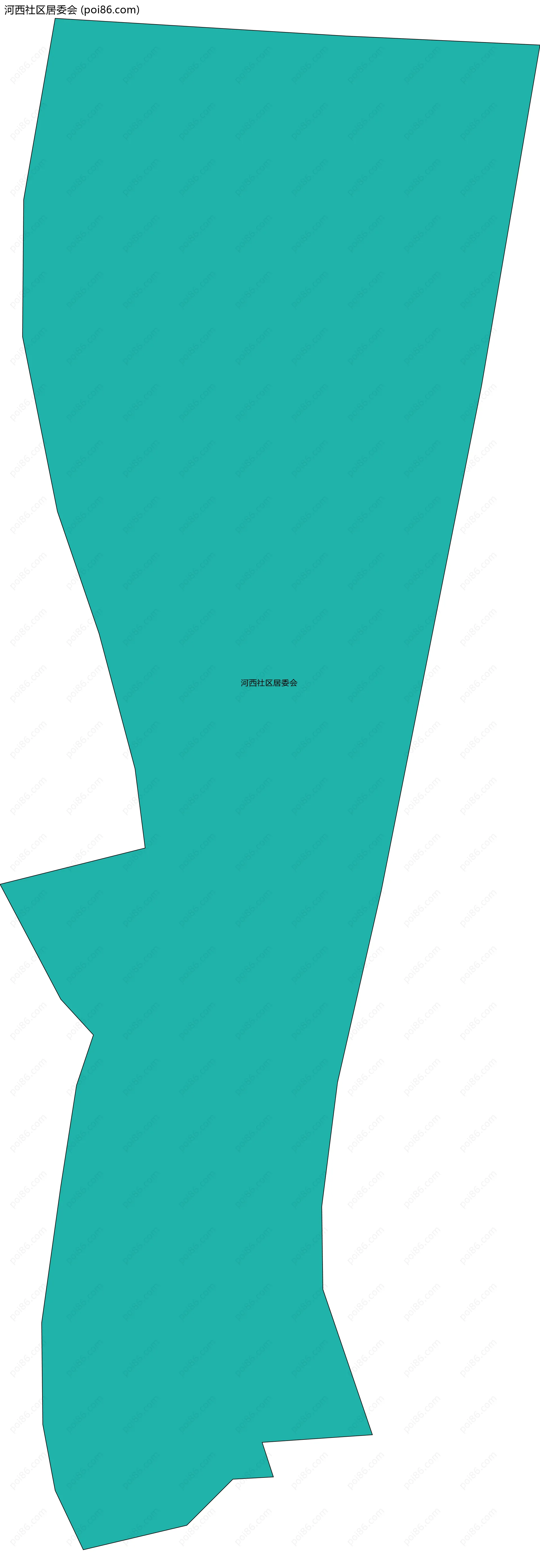 河西社区居委会边界地图