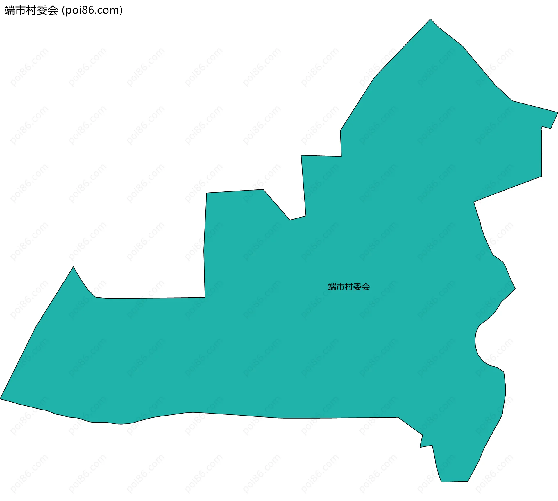 端市村委会边界地图