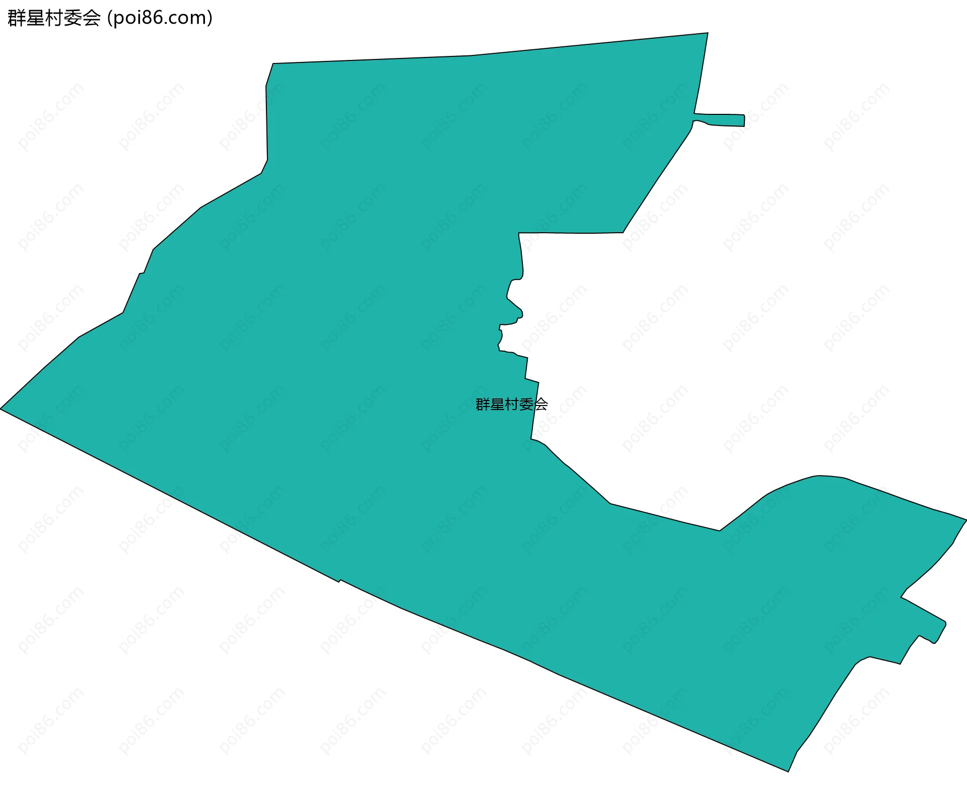 群星村委会边界地图