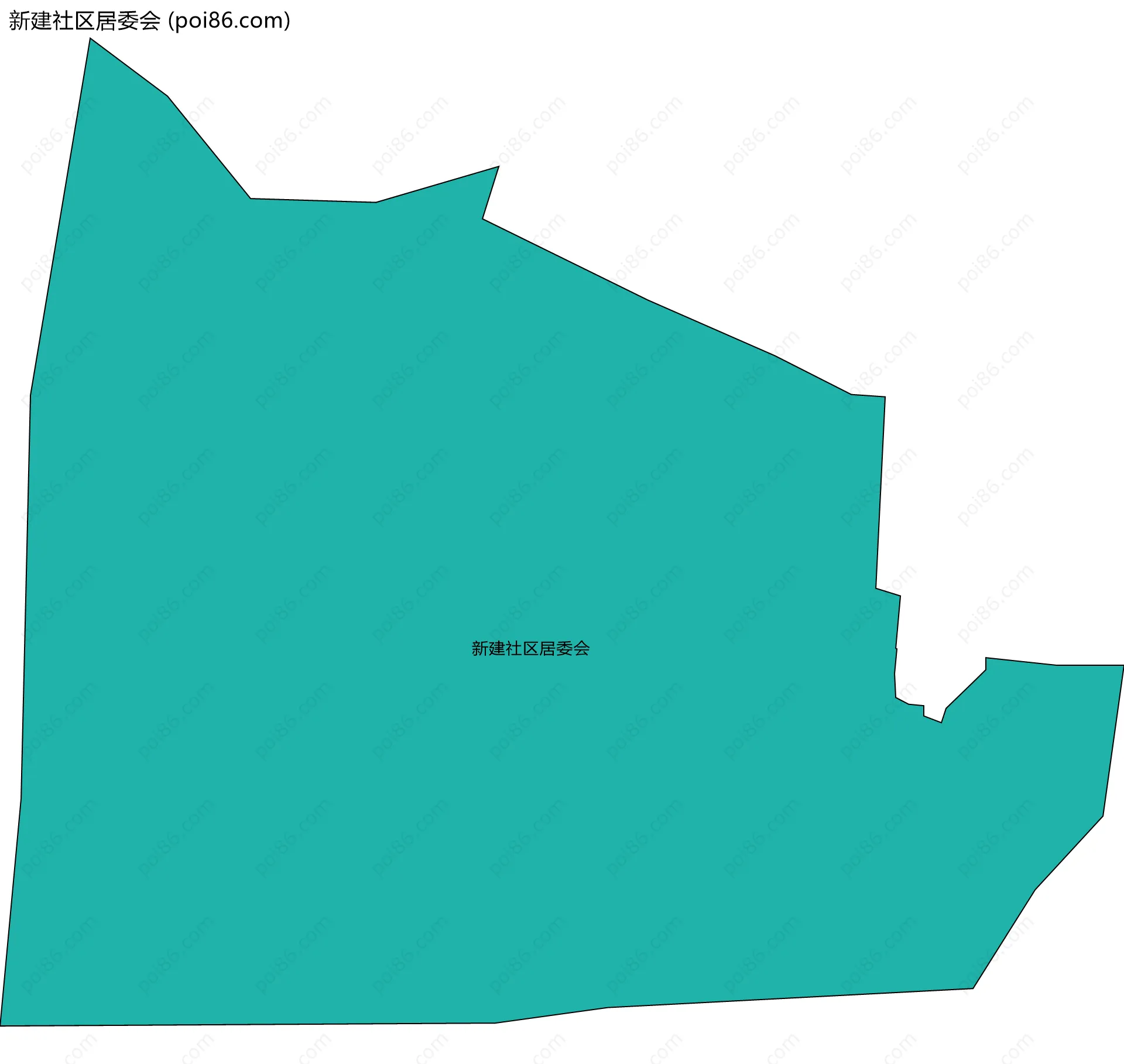 新建社区居委会边界地图