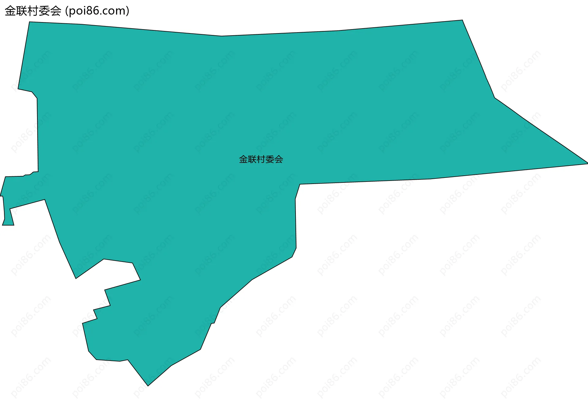 金联村委会边界地图