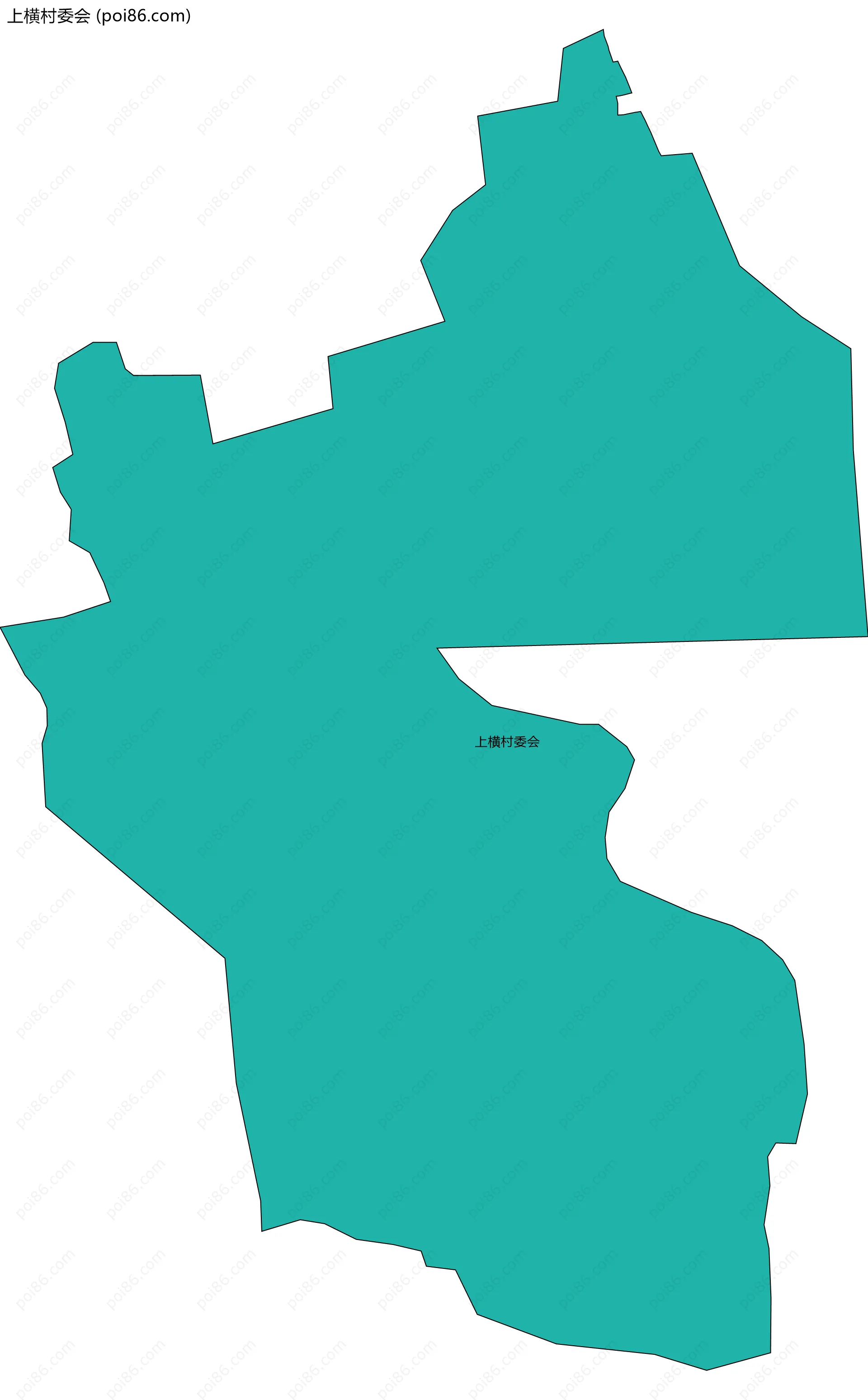 上横村委会边界地图