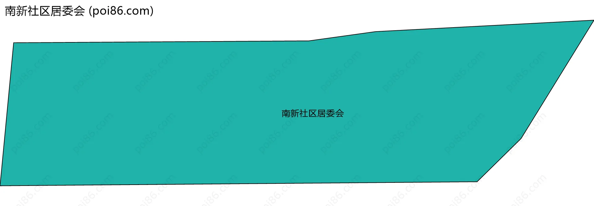 南新社区居委会边界地图