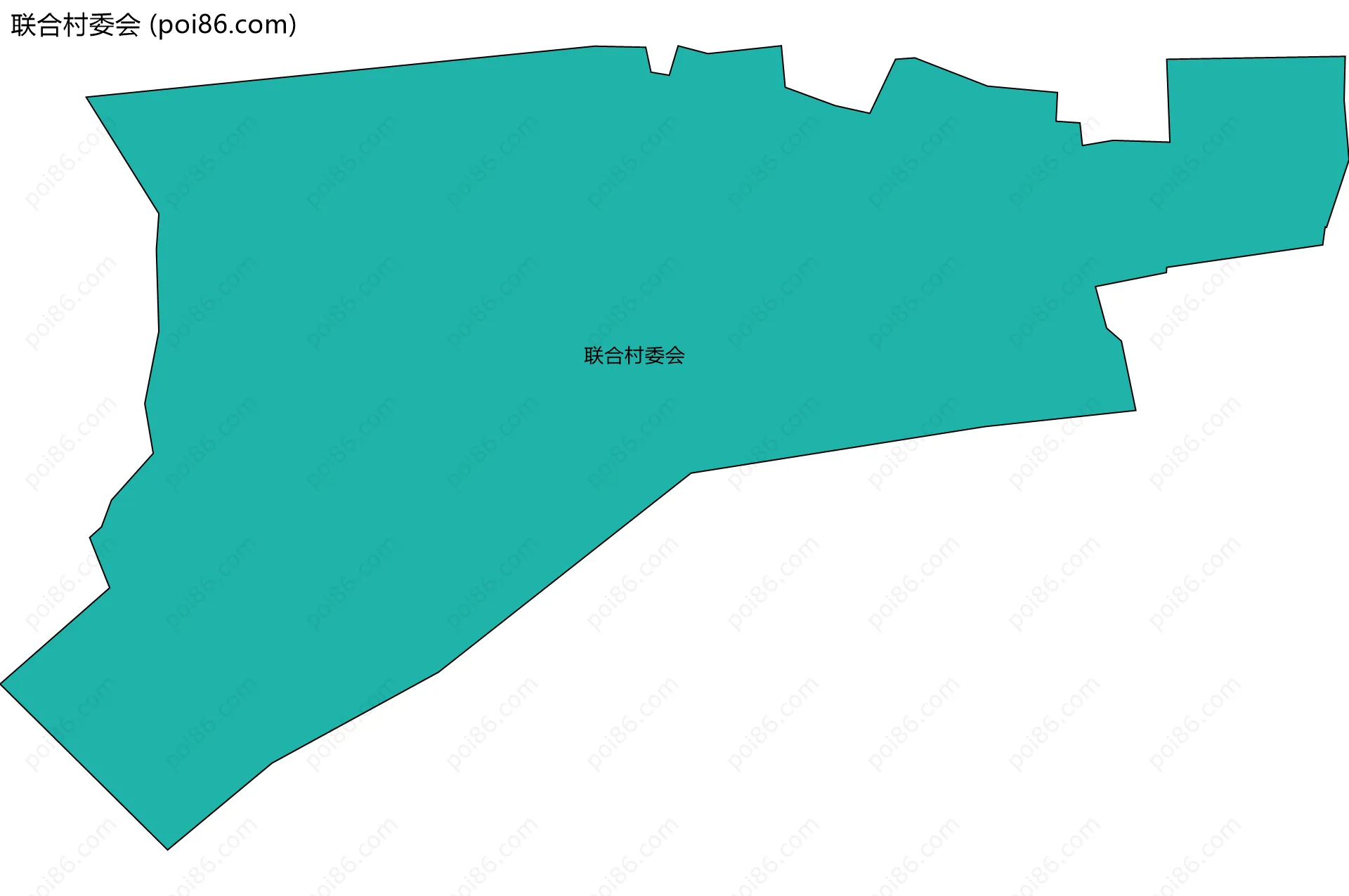 联合村委会边界地图