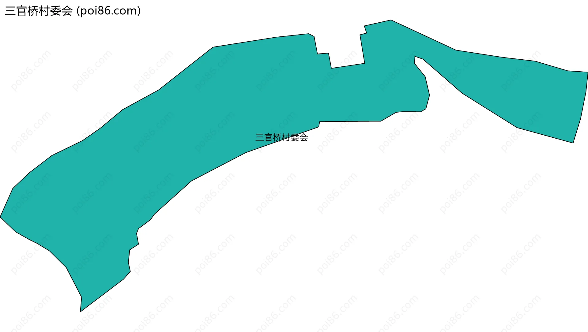三官桥村委会边界地图
