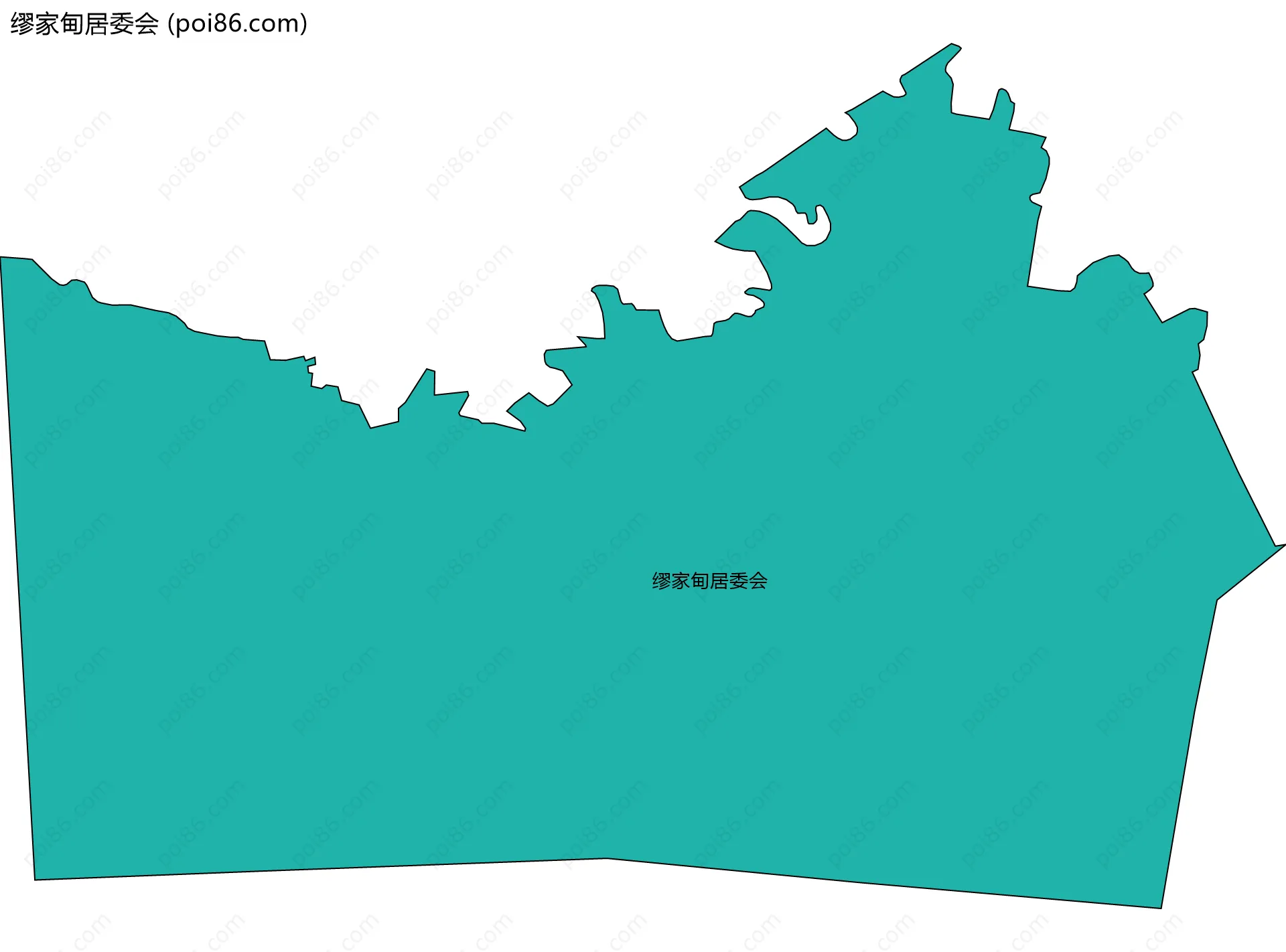 缪家甸居委会边界地图
