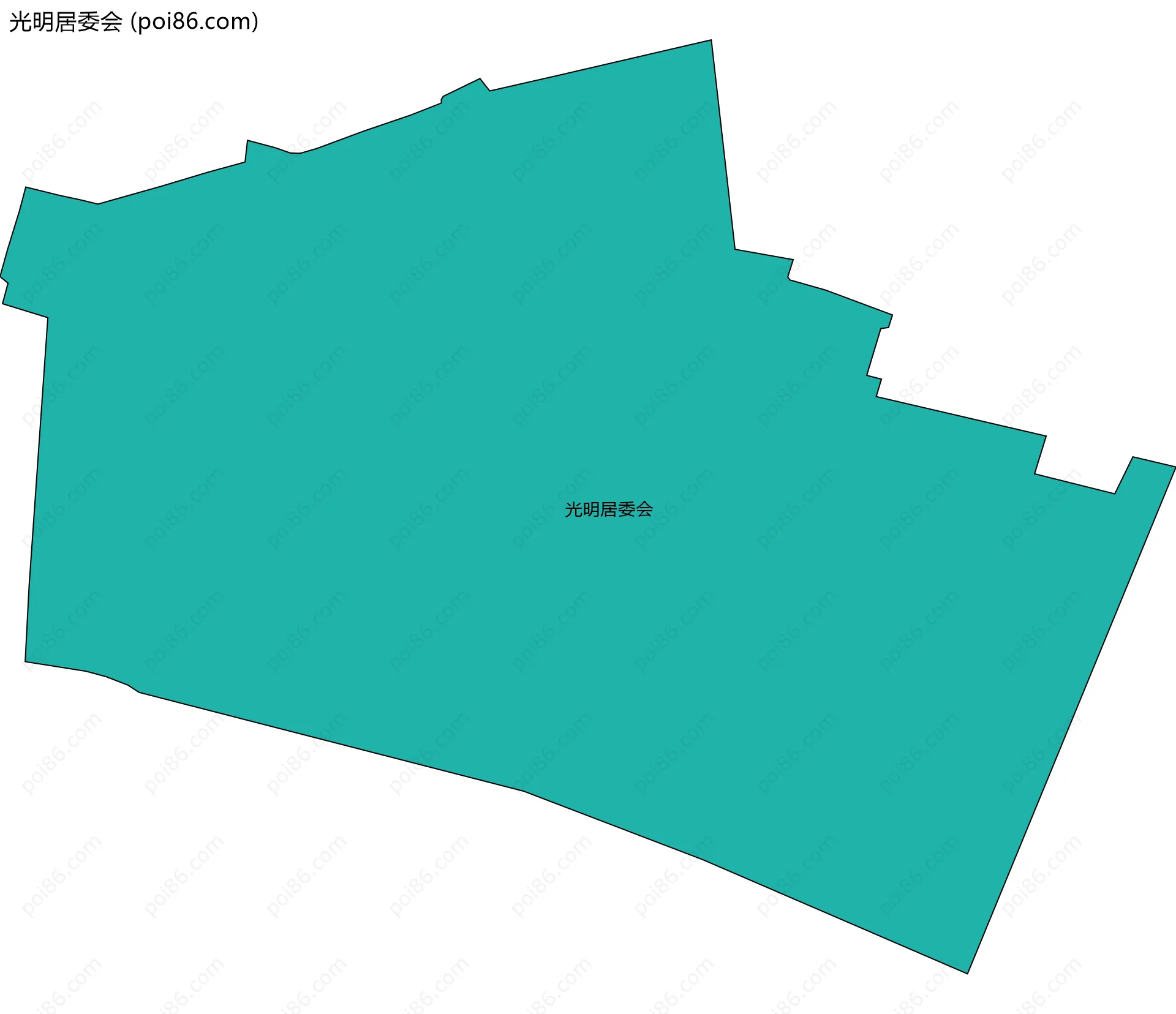 光明居委会边界地图