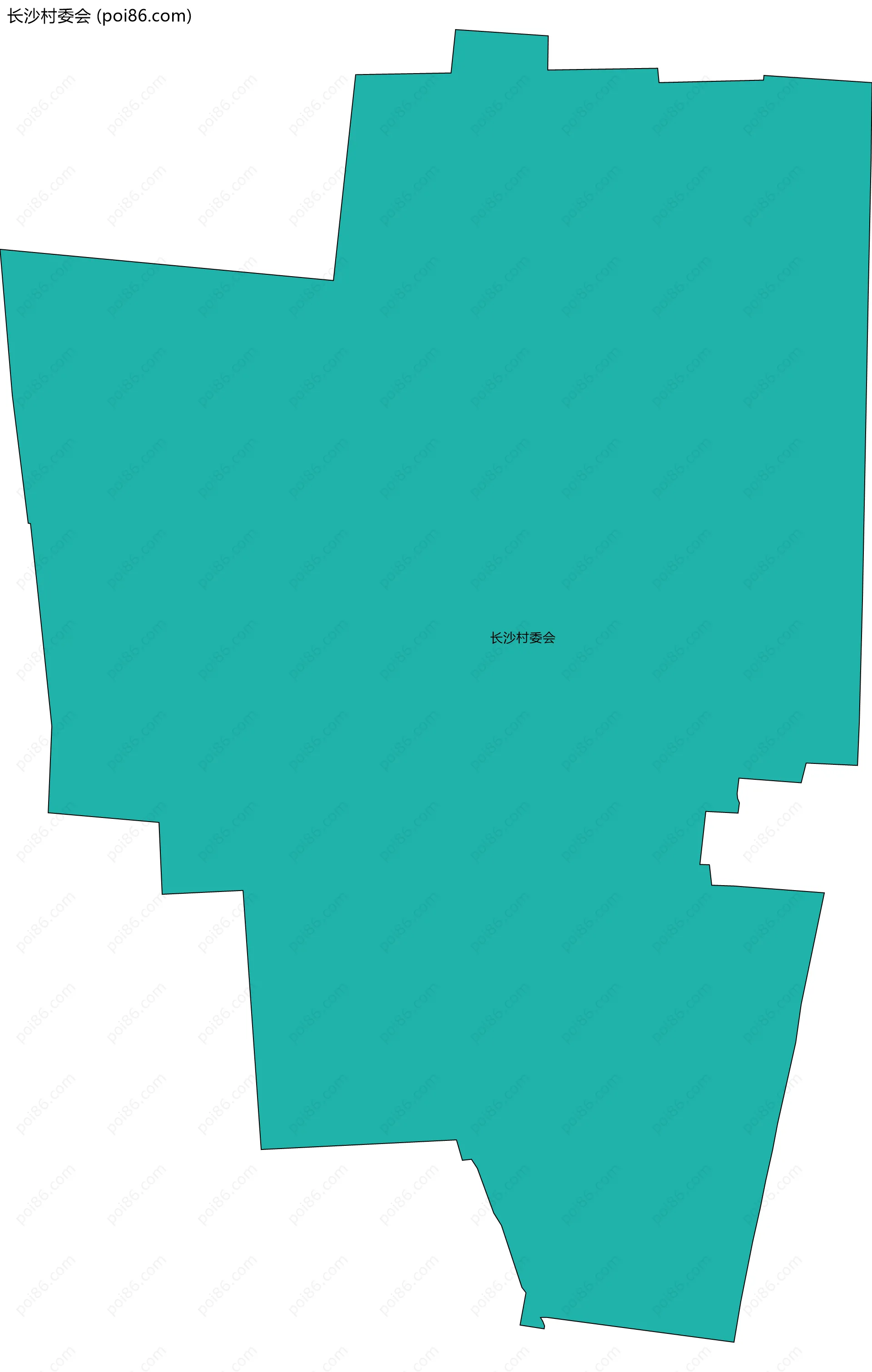 长沙村委会边界地图