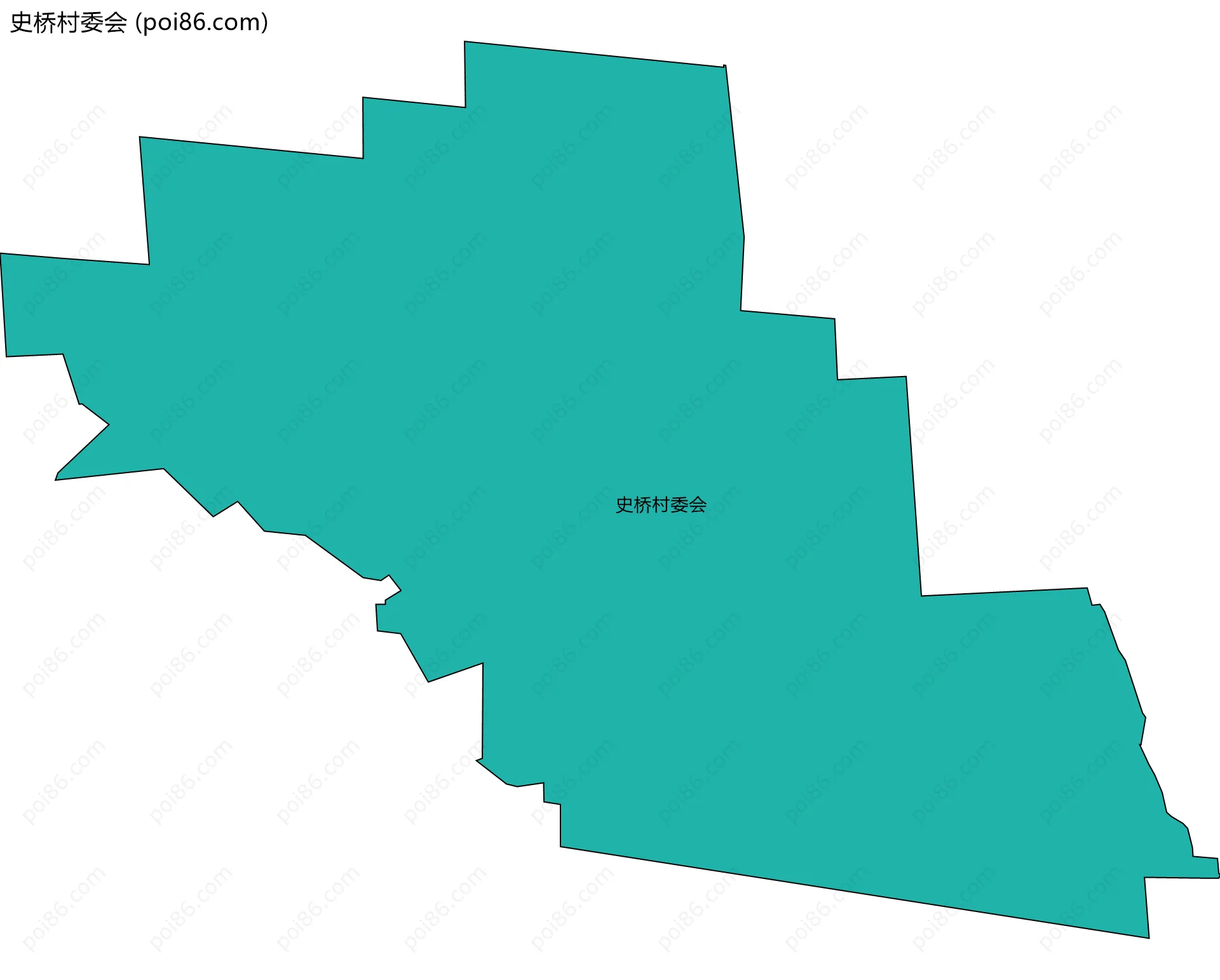 史桥村委会边界地图