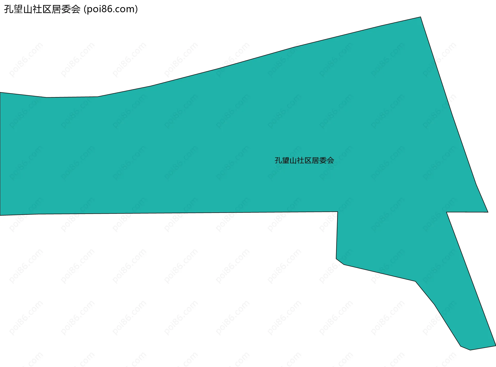 孔望山社区居委会边界地图