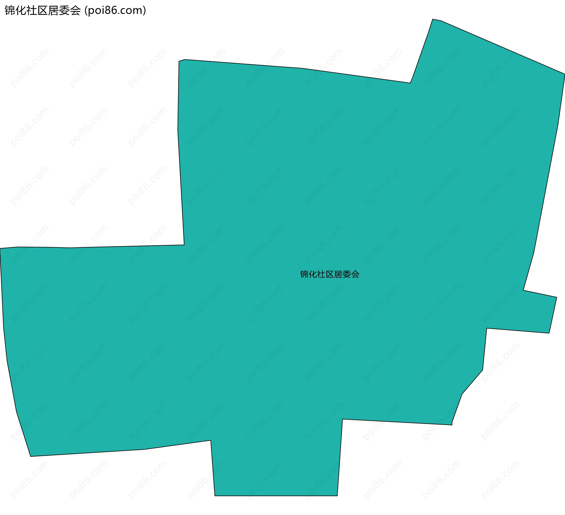 锦化社区居委会边界地图