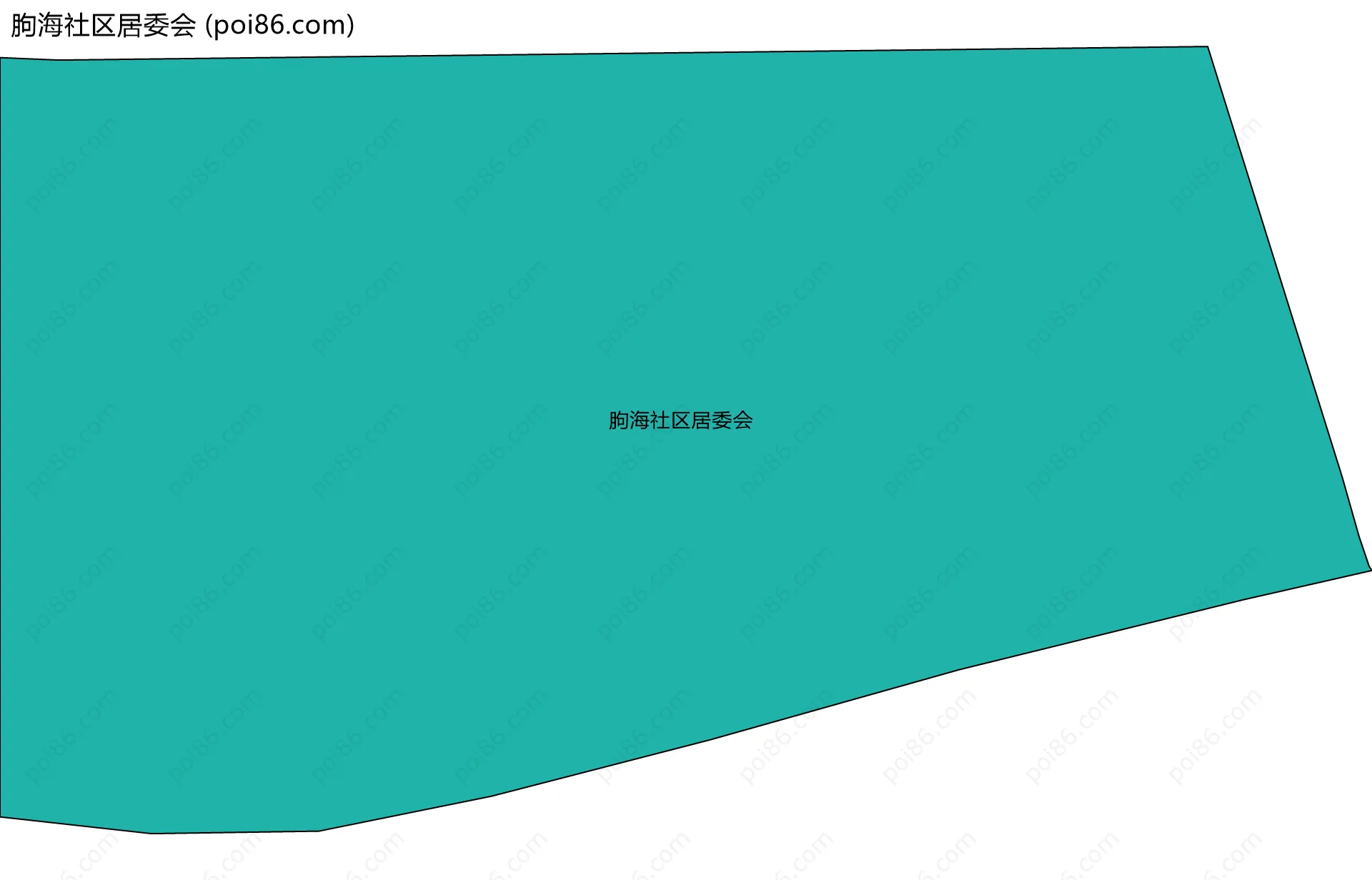 朐海社区居委会边界地图