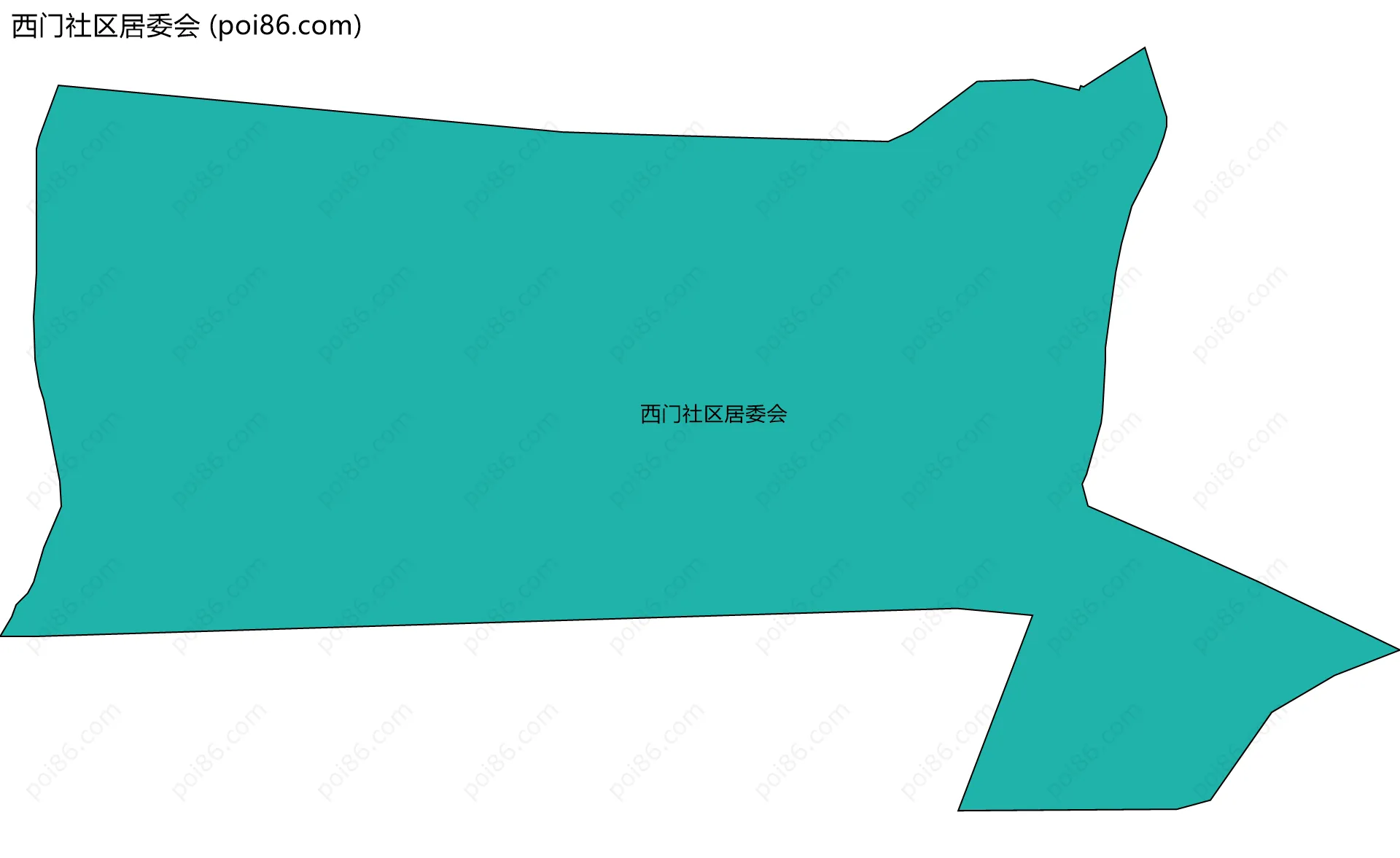 西门社区居委会边界地图