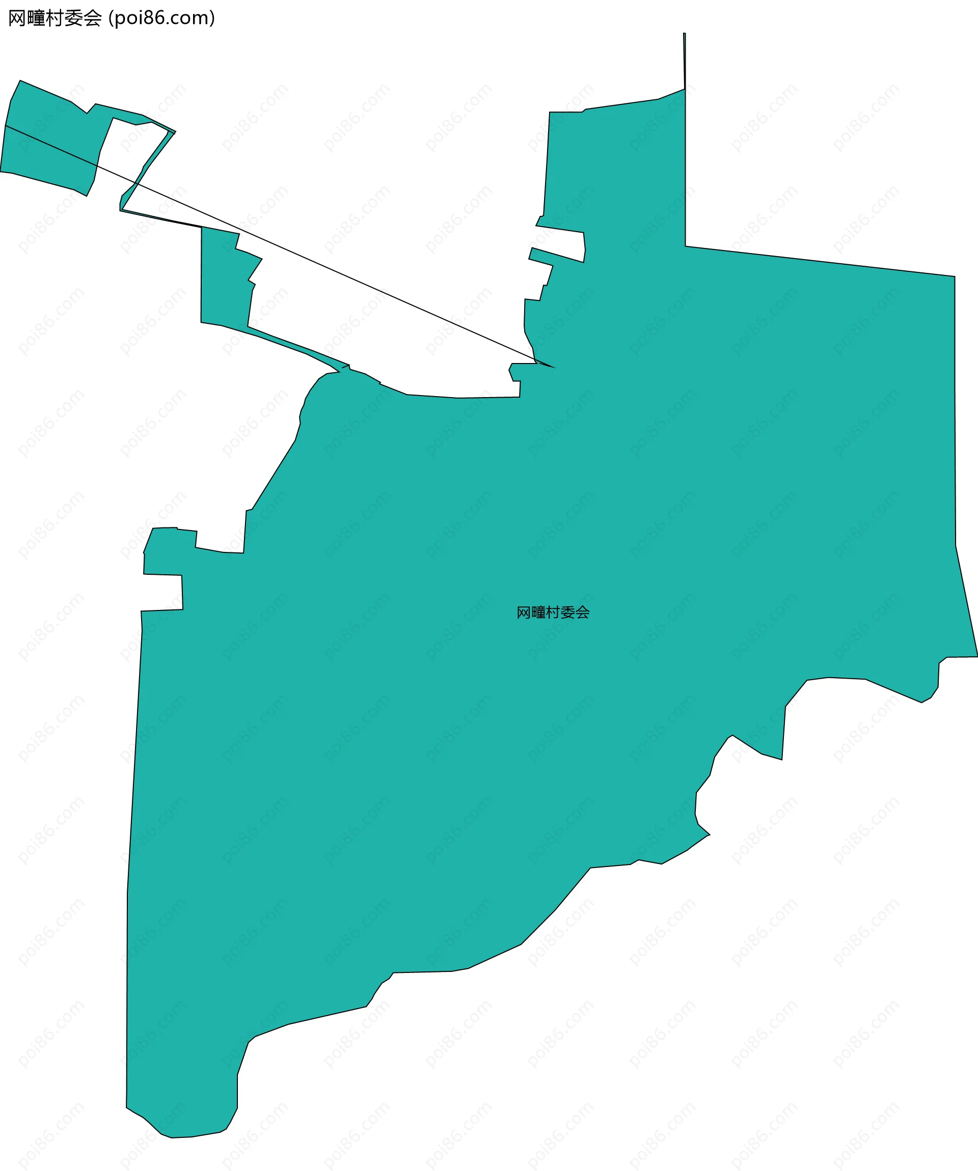 网疃村委会边界地图