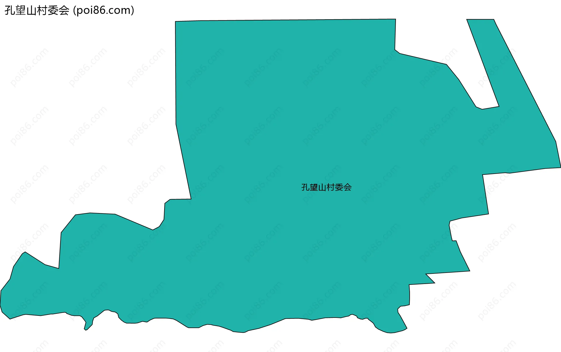 孔望山村委会边界地图