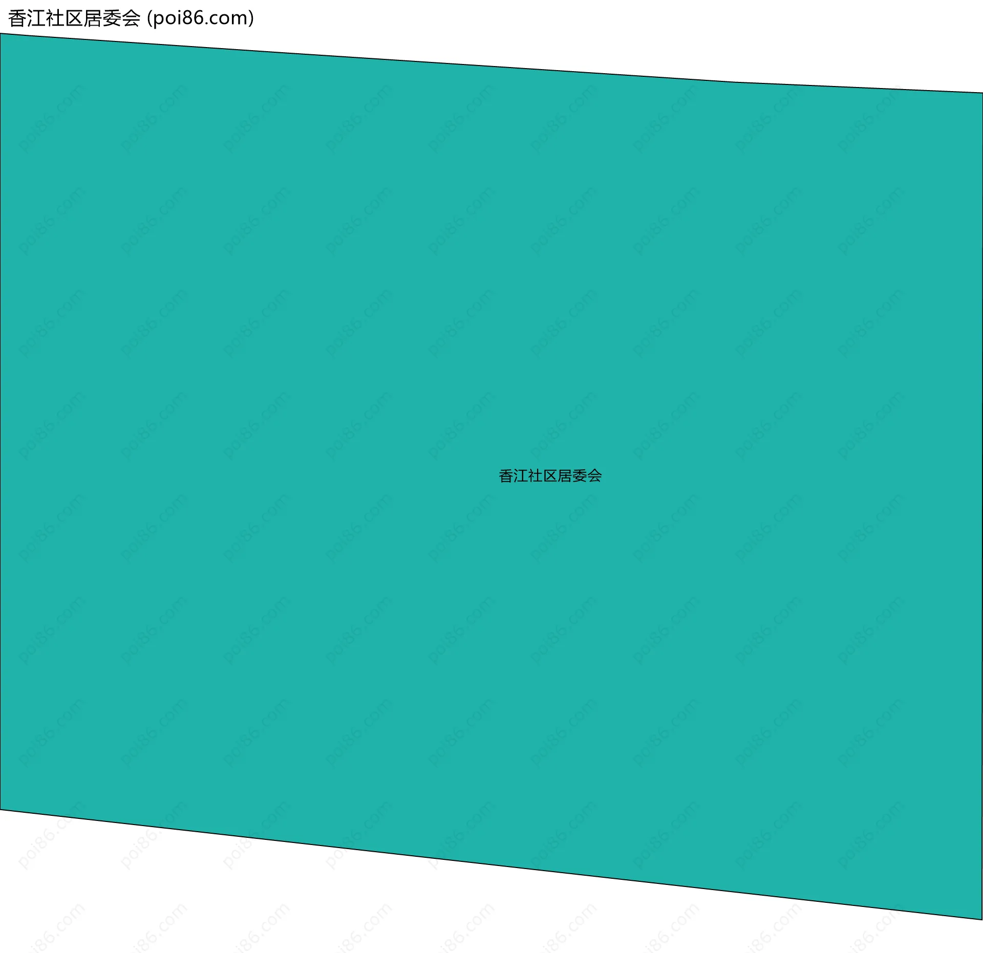 香江社区居委会边界地图