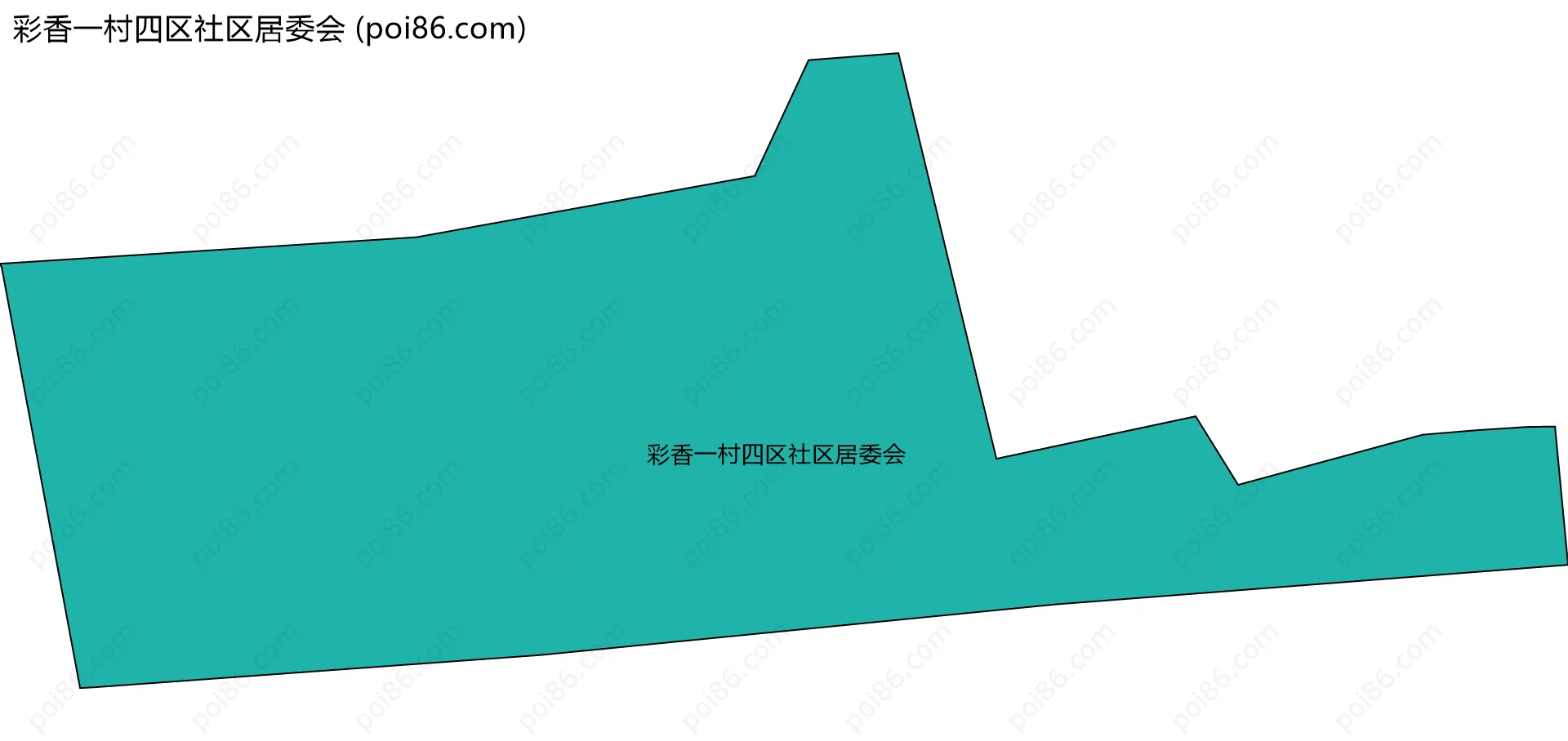 彩香一村四区社区居委会边界地图