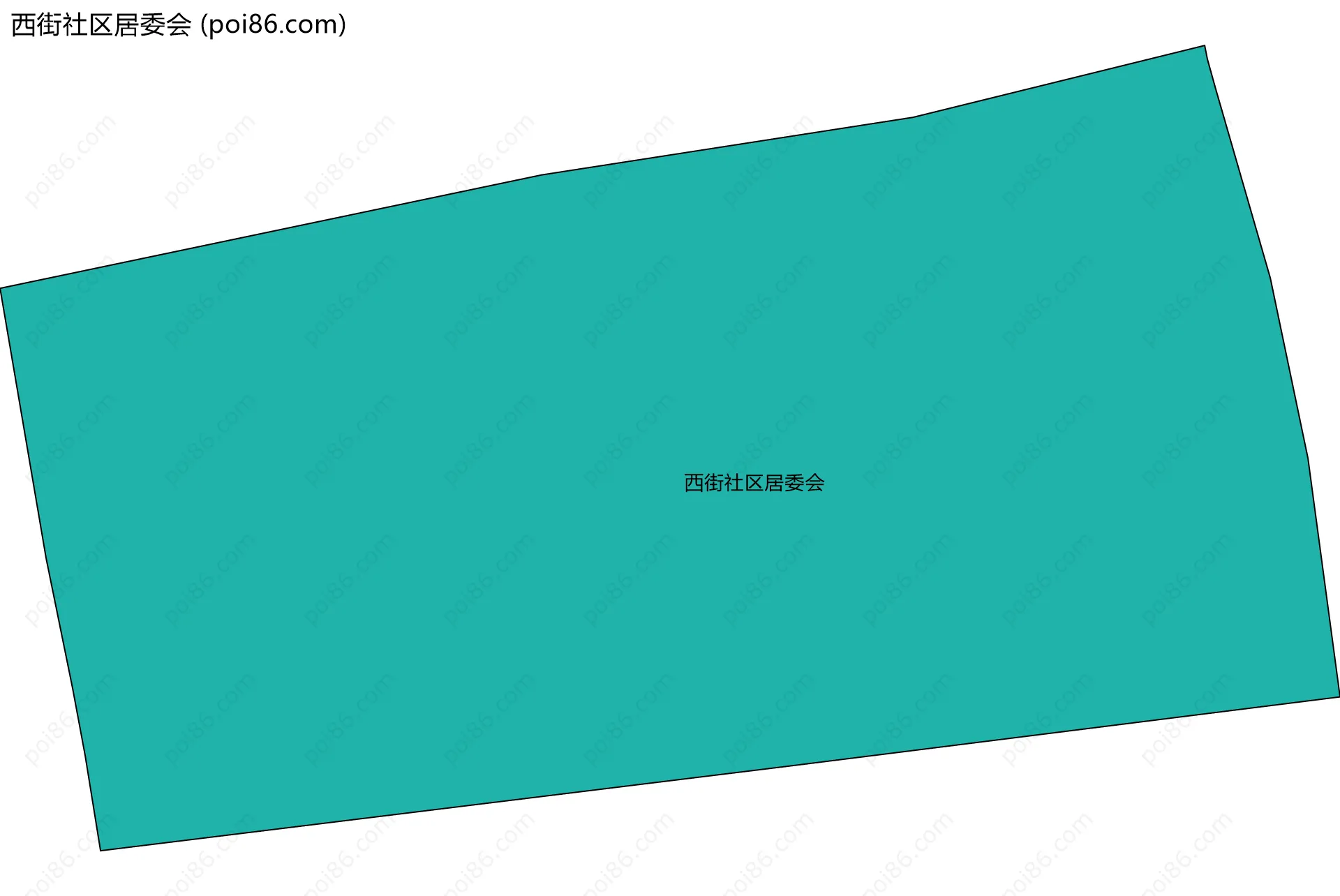 西街社区居委会边界地图