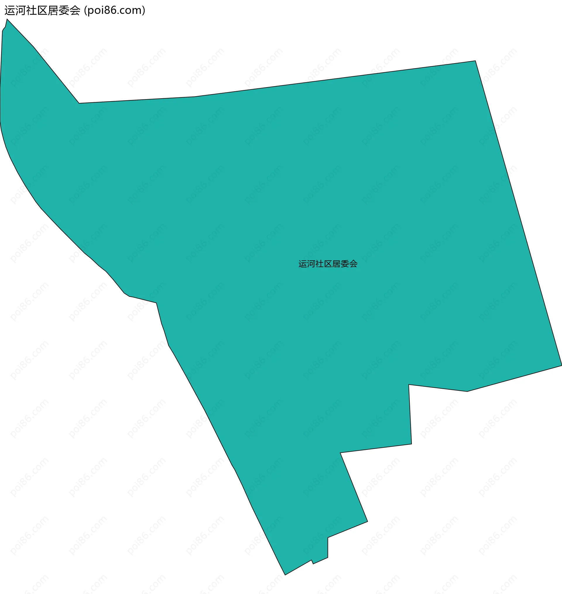 运河社区居委会边界地图