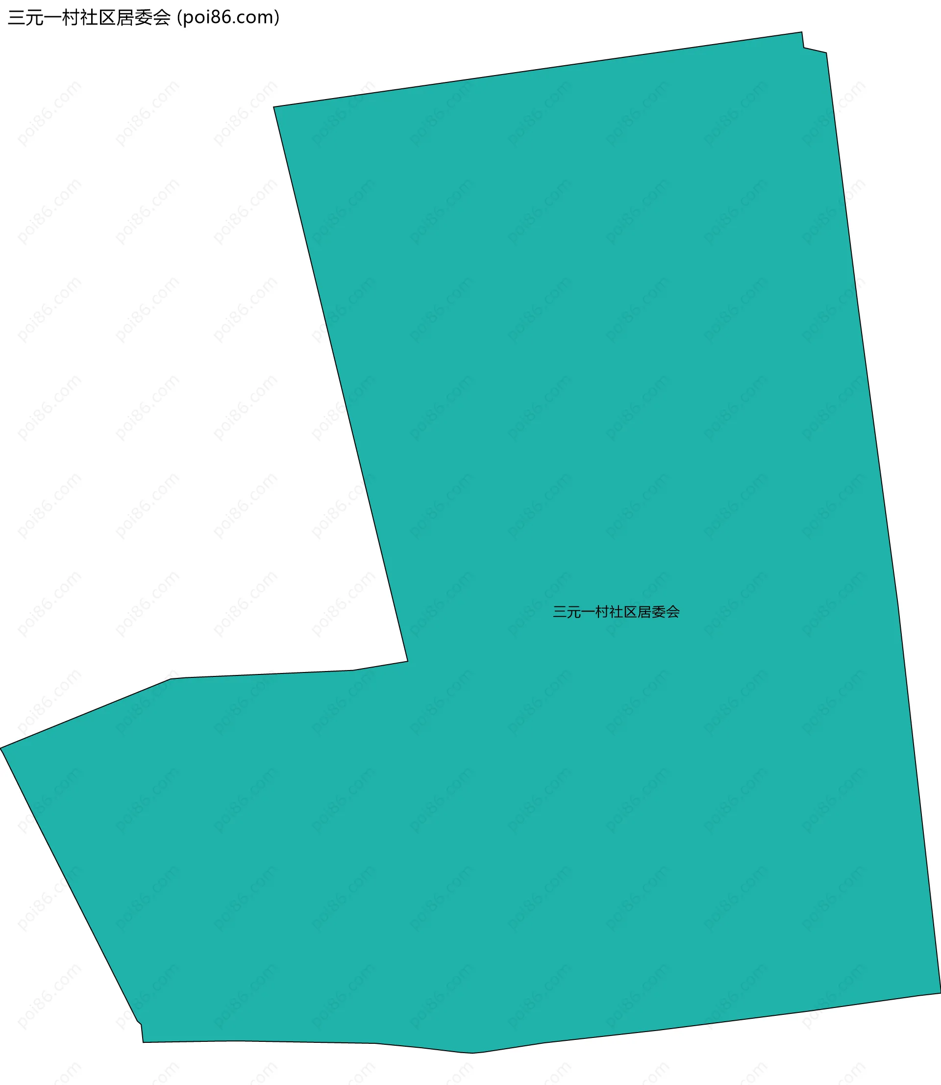 三元一村社区居委会边界地图