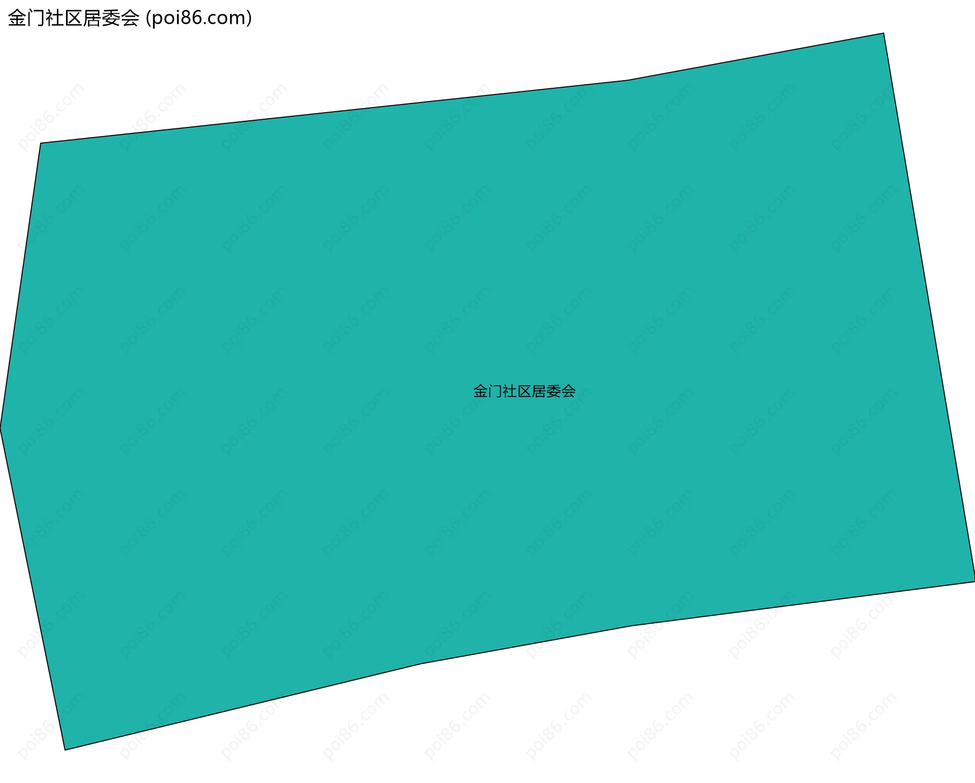 金门社区居委会边界地图