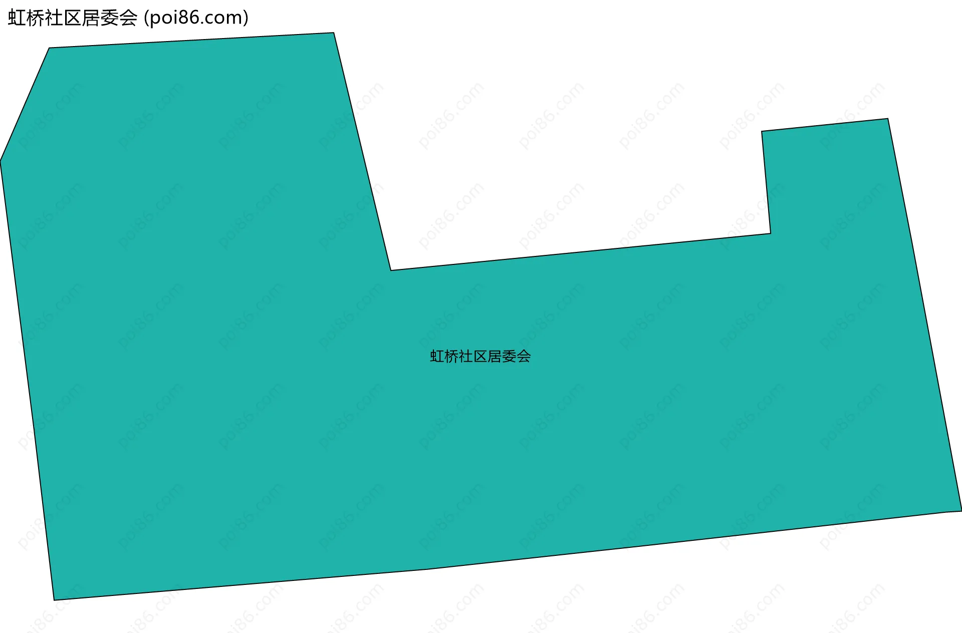 虹桥社区居委会边界地图
