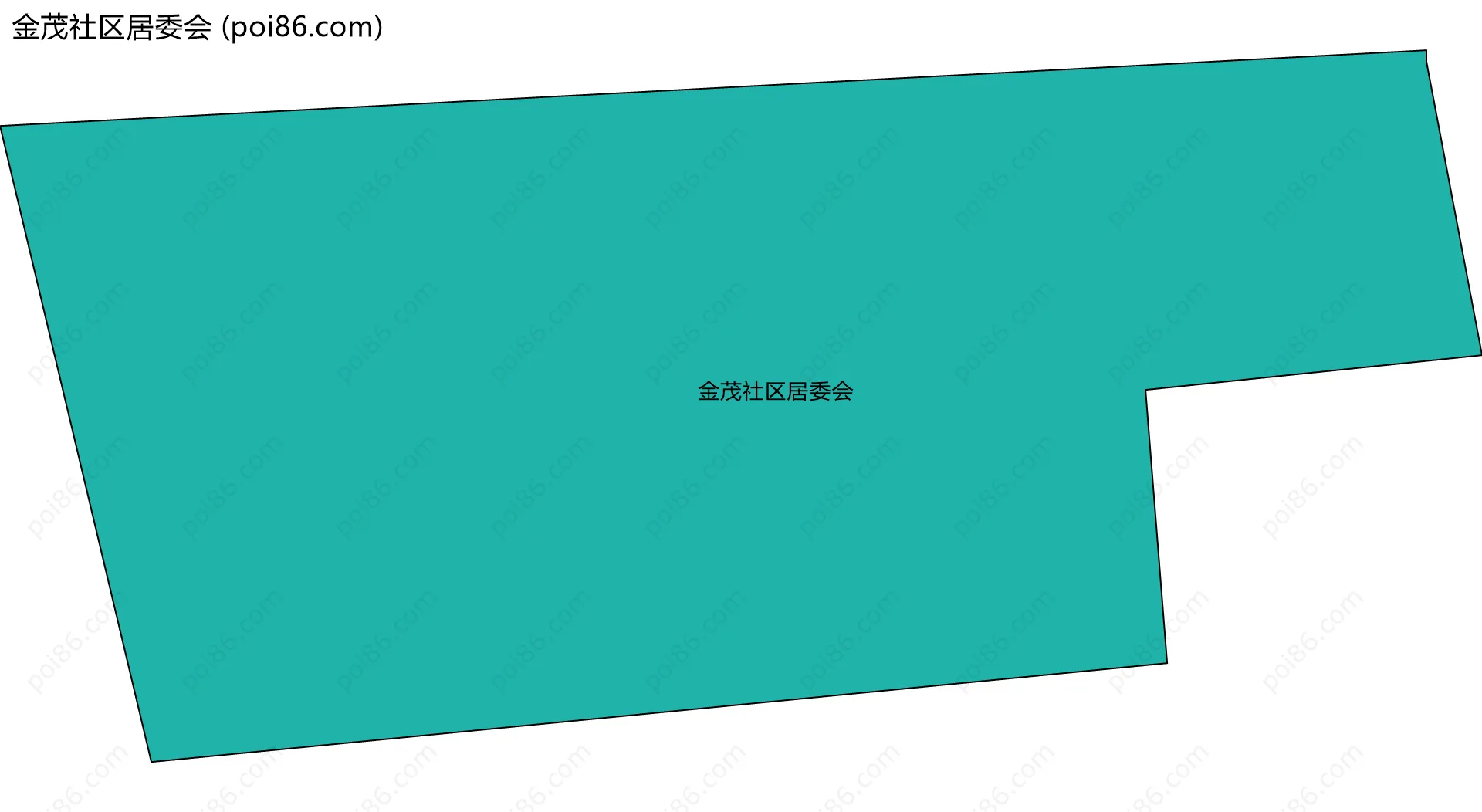 金茂社区居委会边界地图