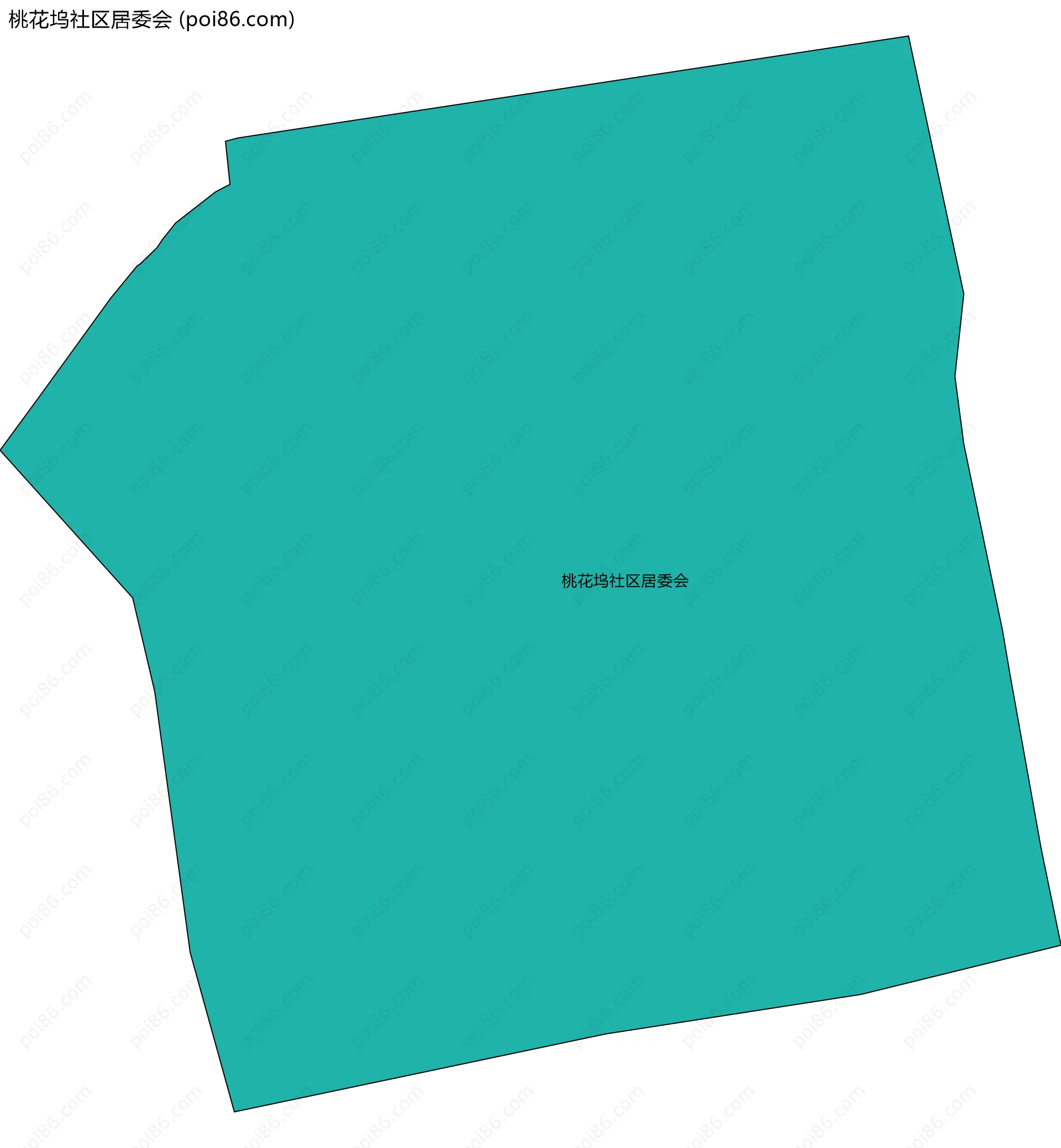 桃花坞社区居委会边界地图