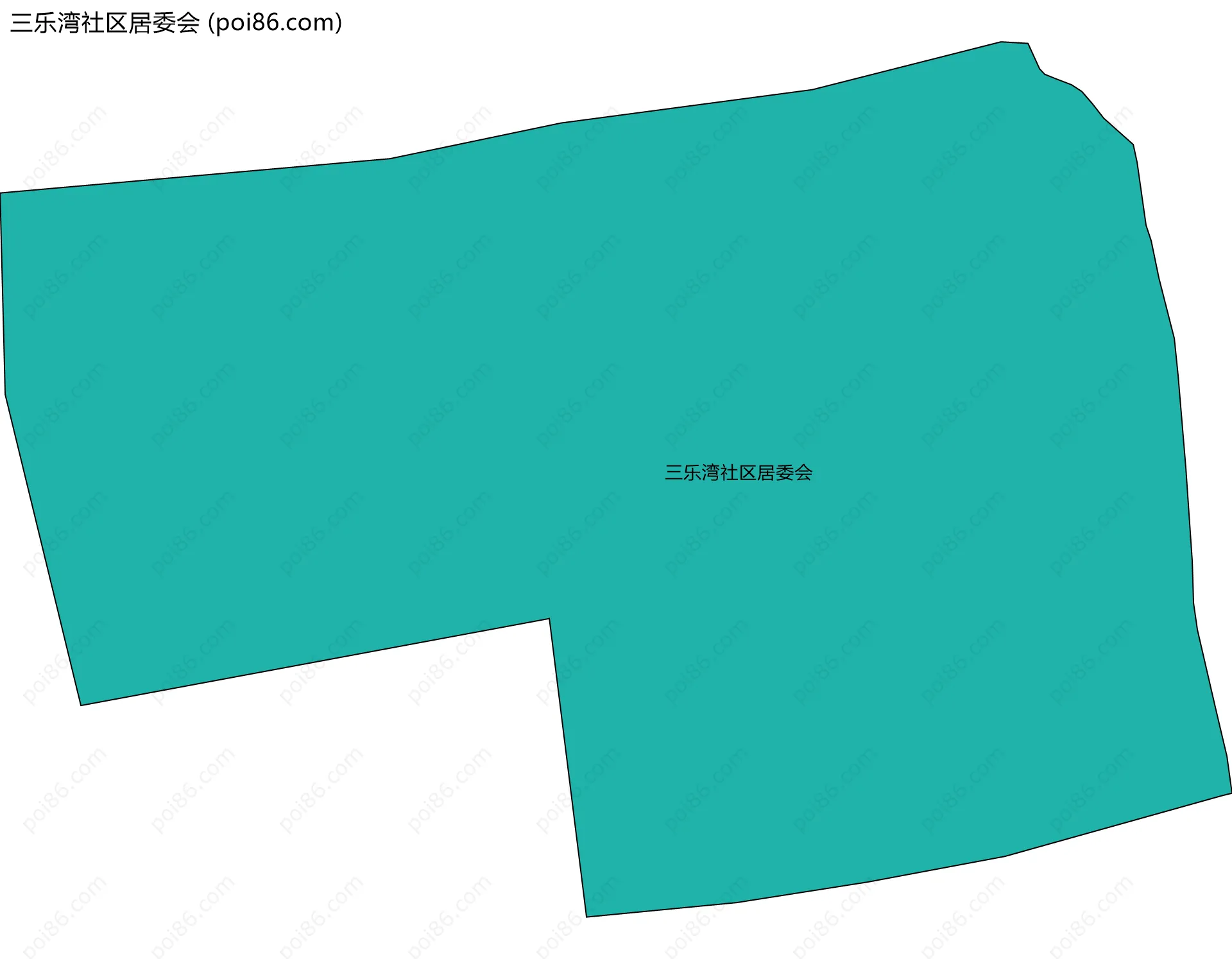 三乐湾社区居委会边界地图
