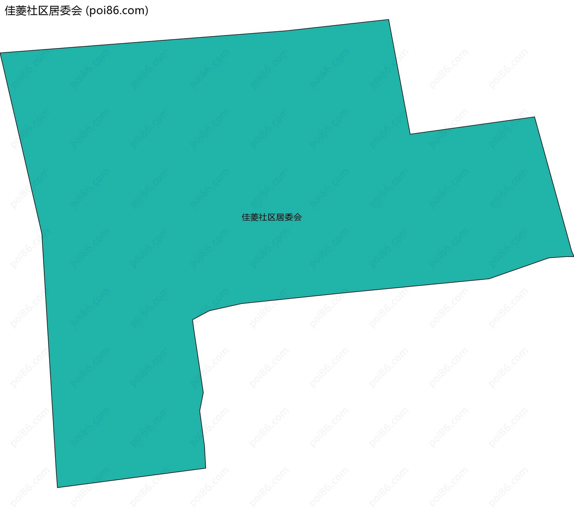 佳菱社区居委会边界地图