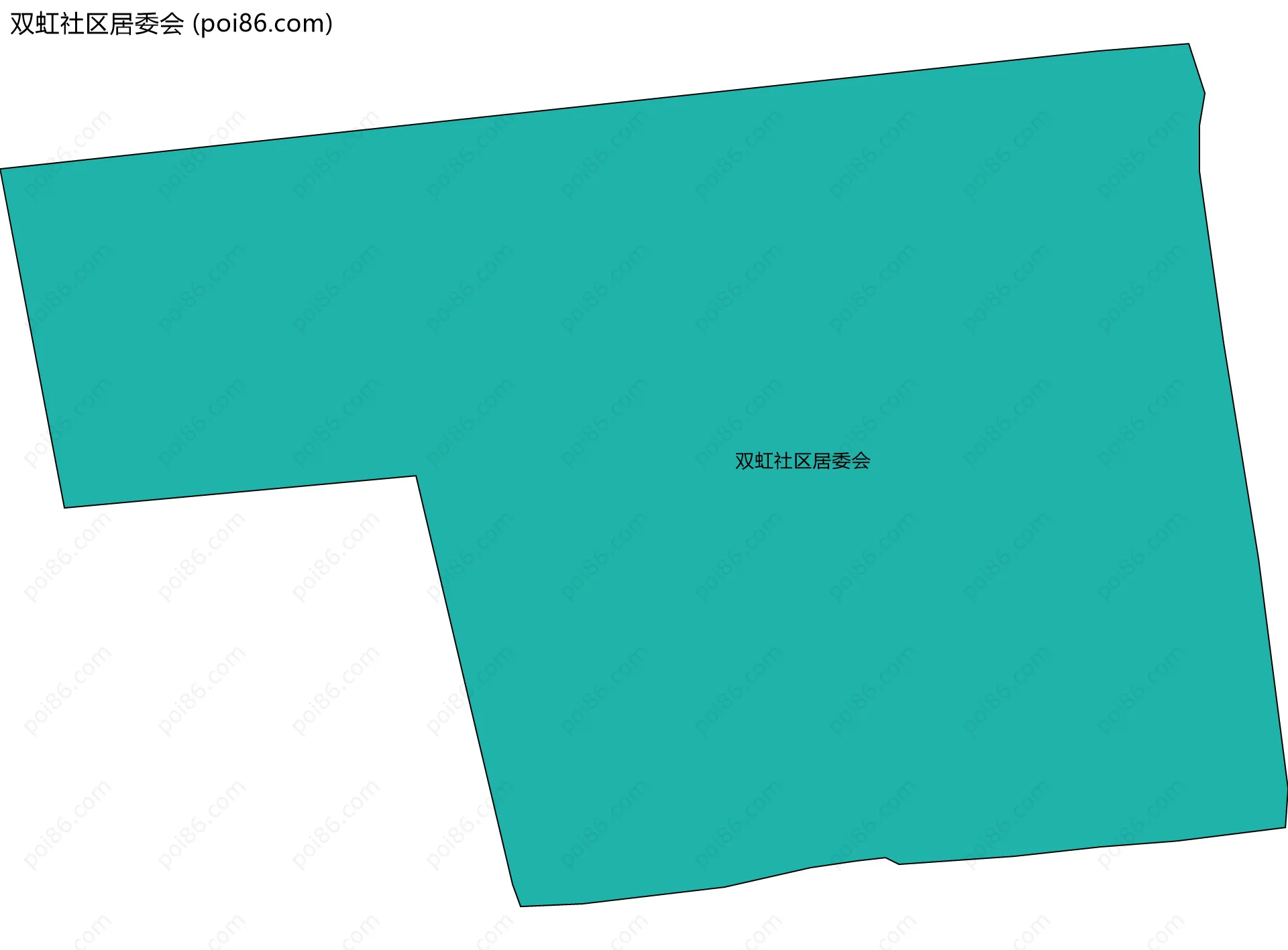 双虹社区居委会边界地图