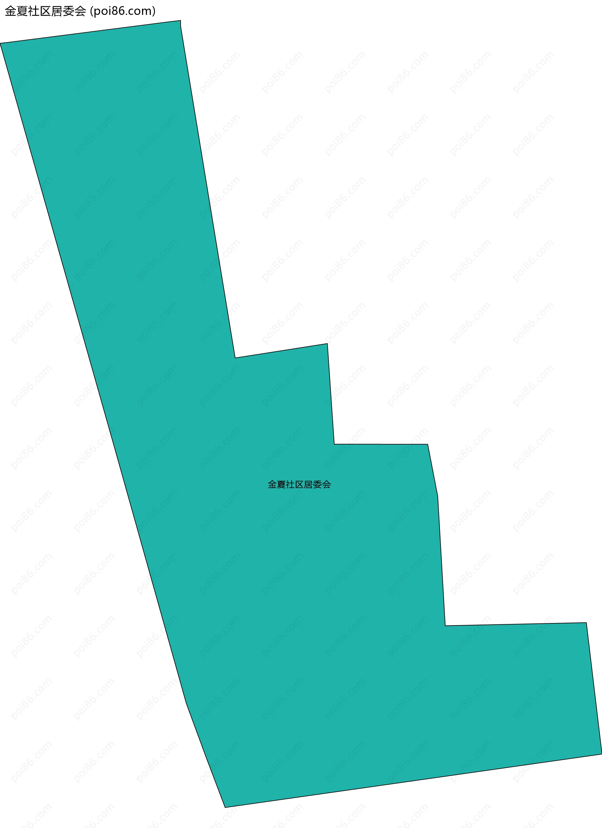 金夏社区居委会边界地图