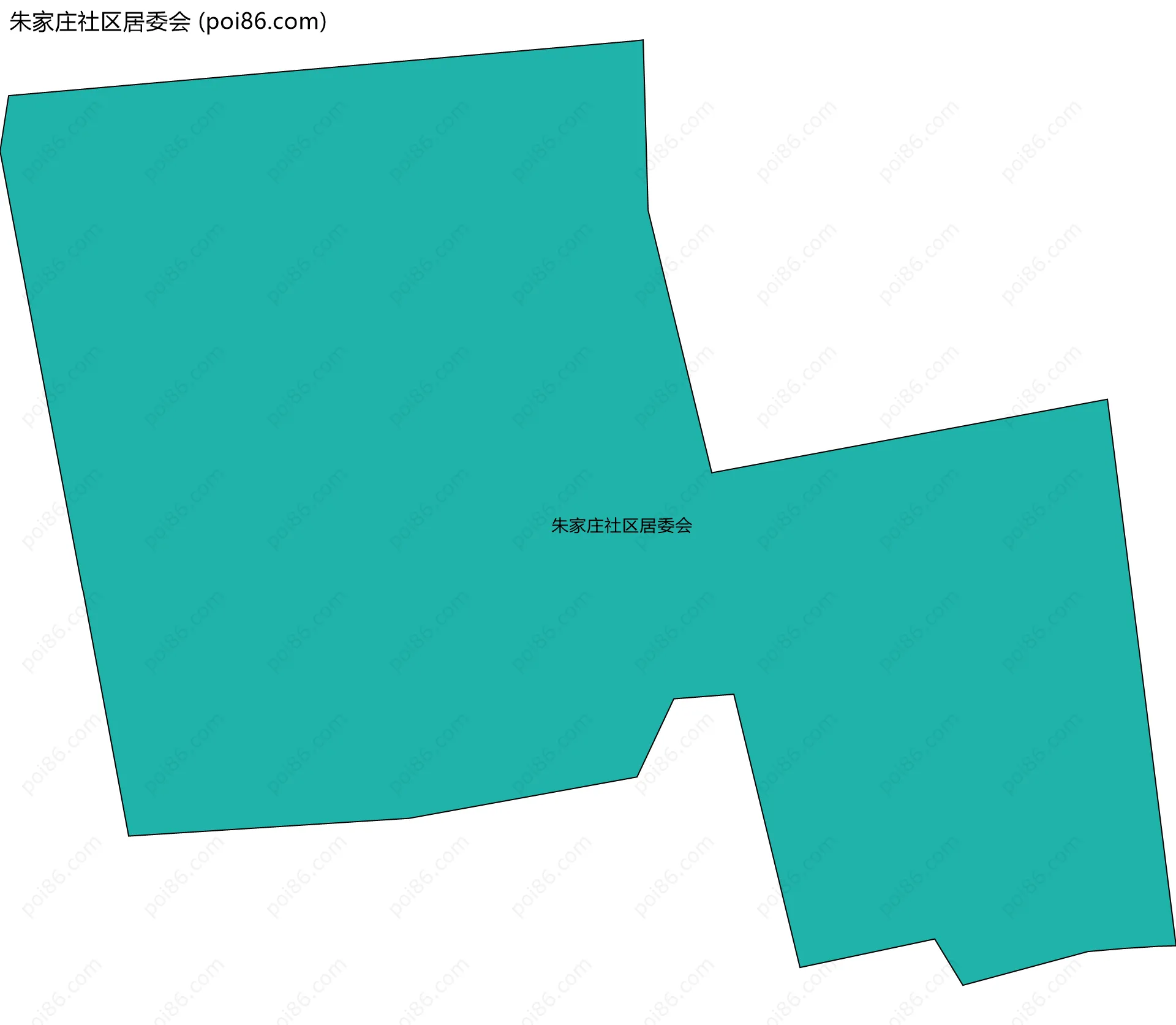 朱家庄社区居委会边界地图