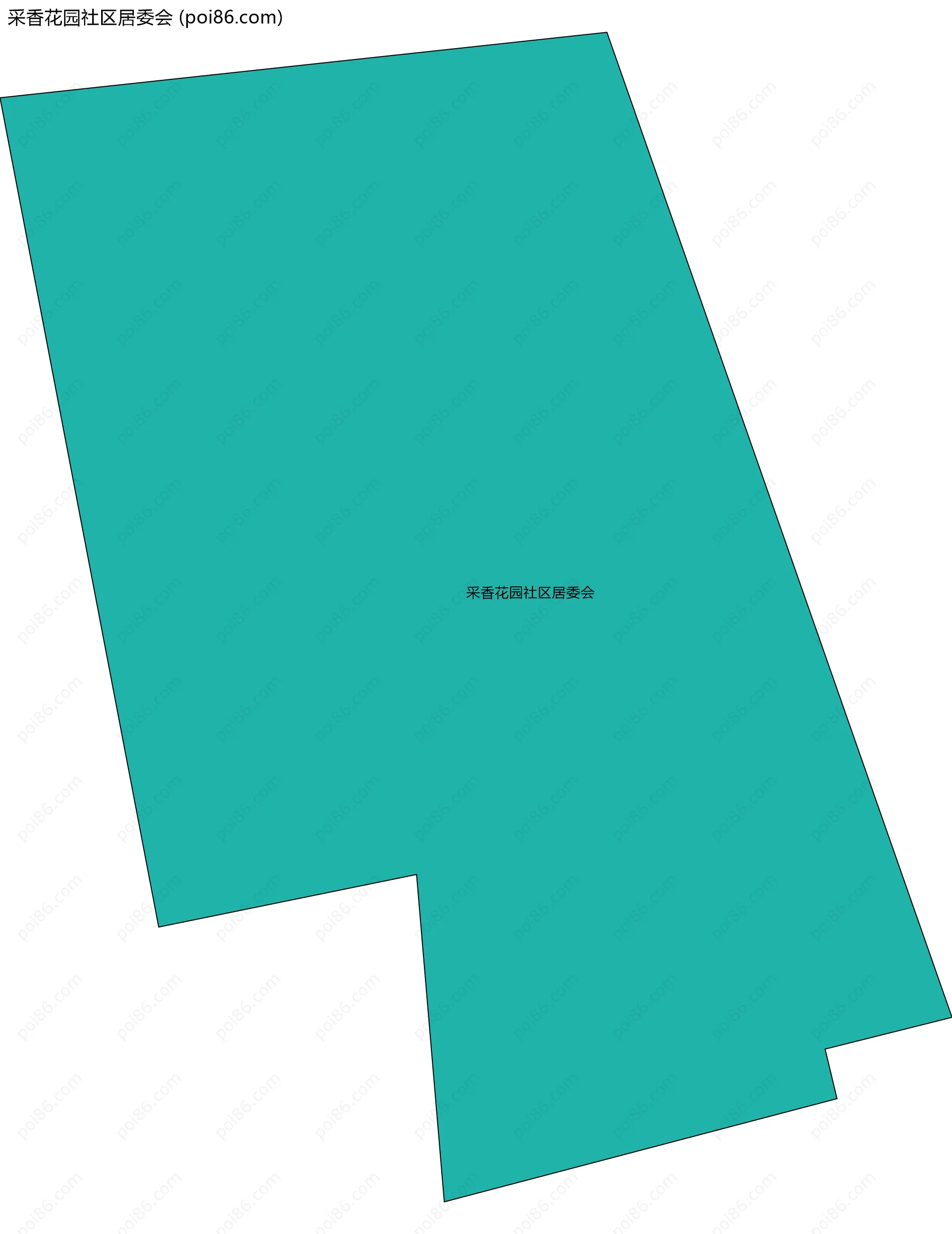 采香花园社区居委会边界地图