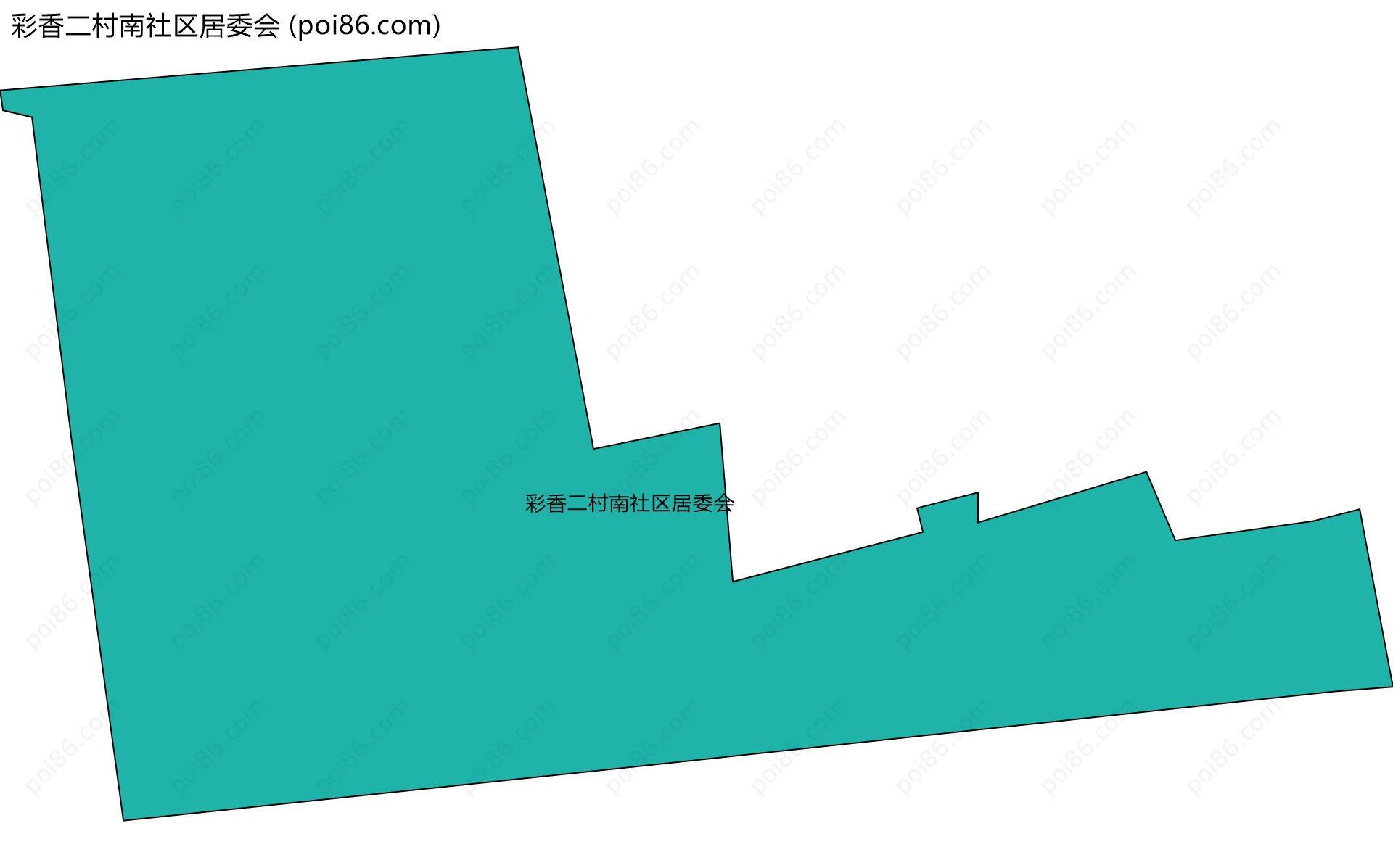 彩香二村南社区居委会边界地图