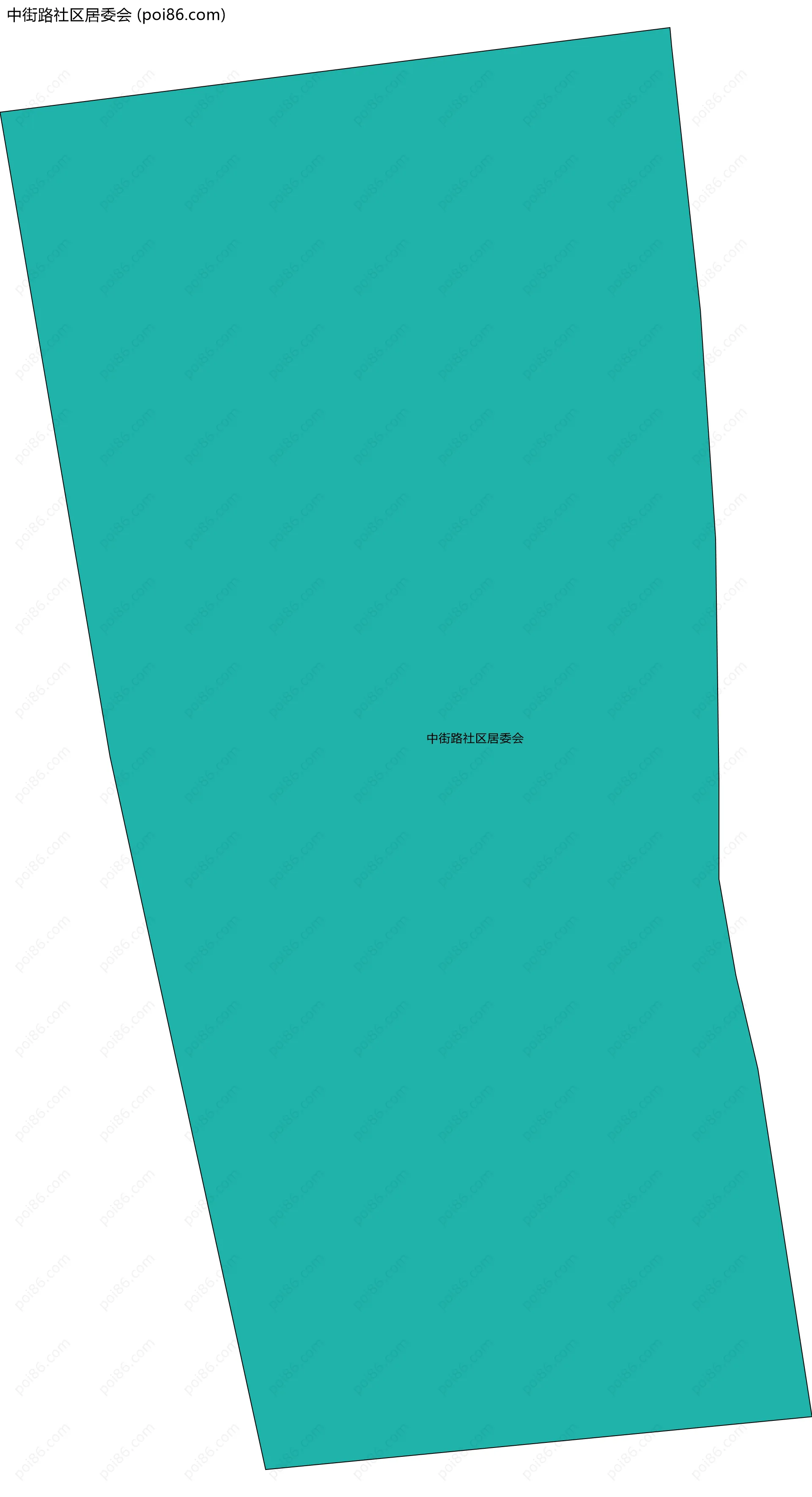 中街路社区居委会边界地图