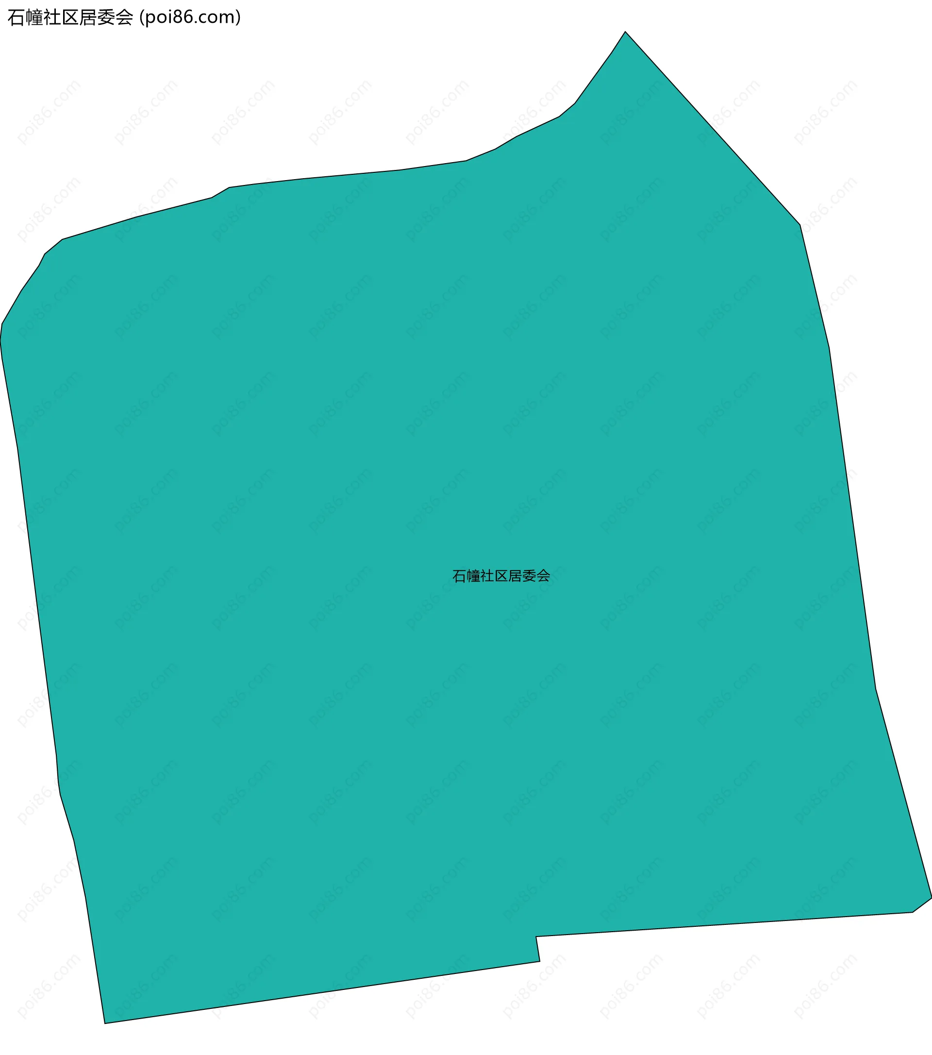 石幢社区居委会边界地图