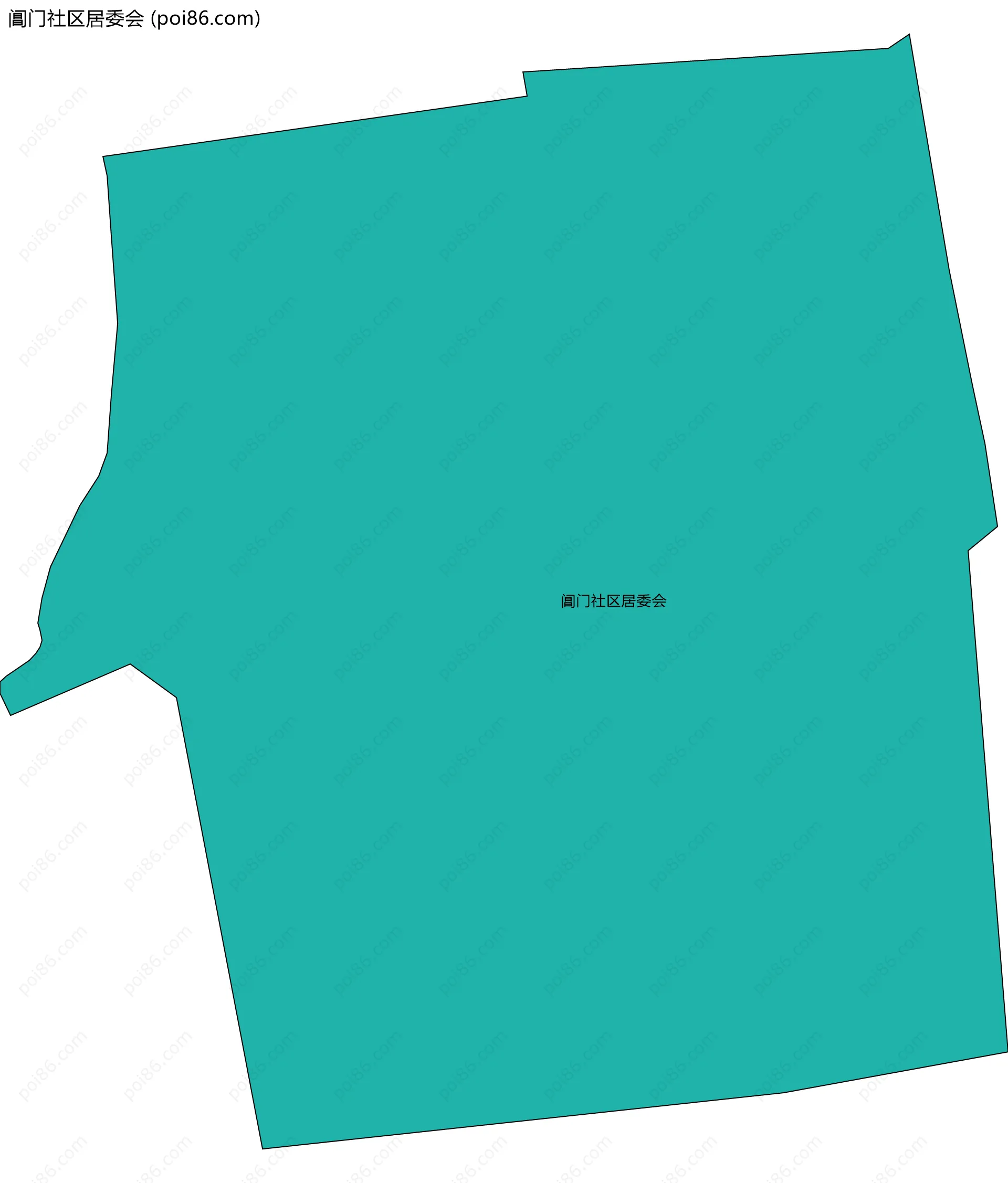 阊门社区居委会边界地图