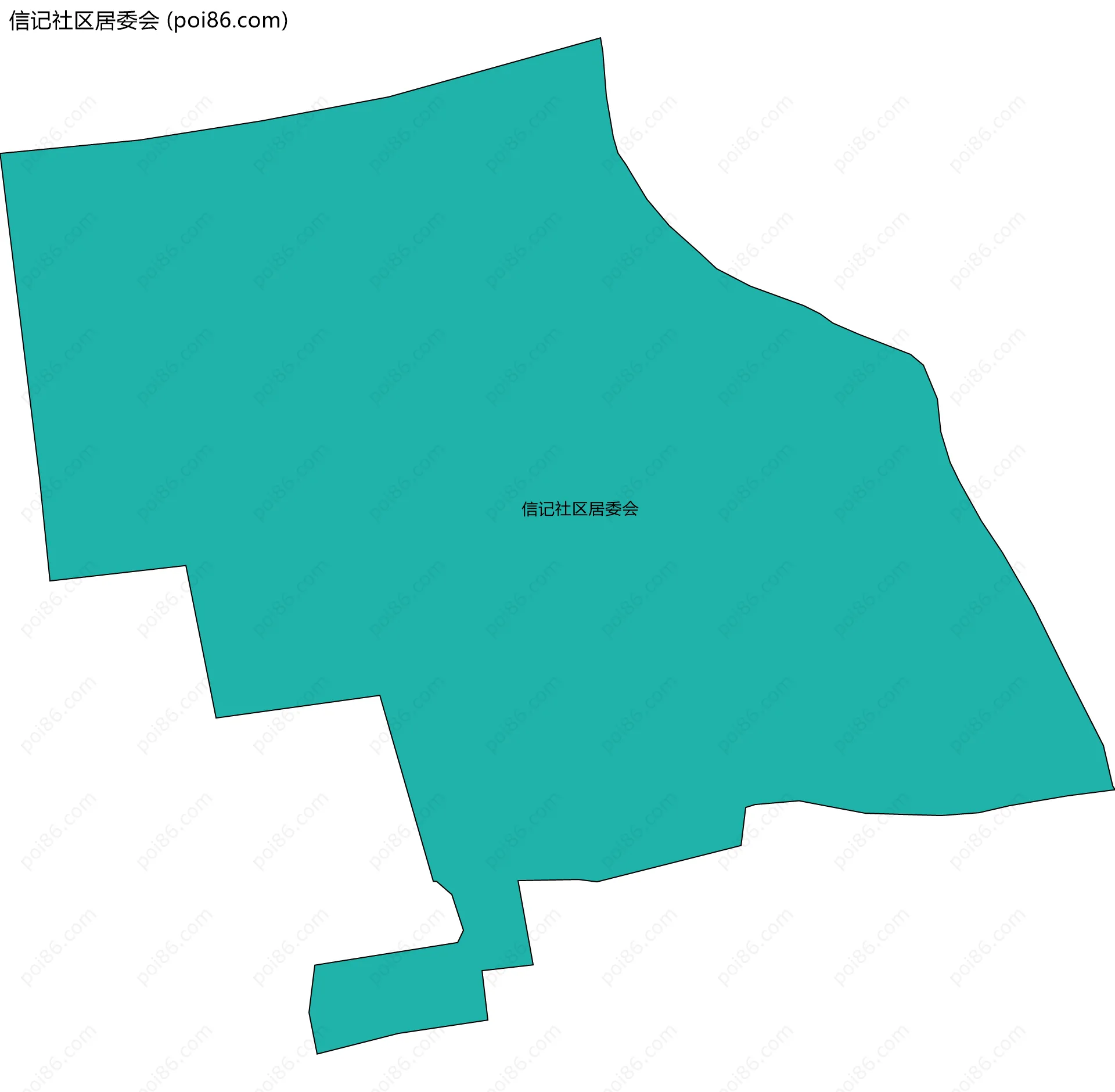 信记社区居委会边界地图