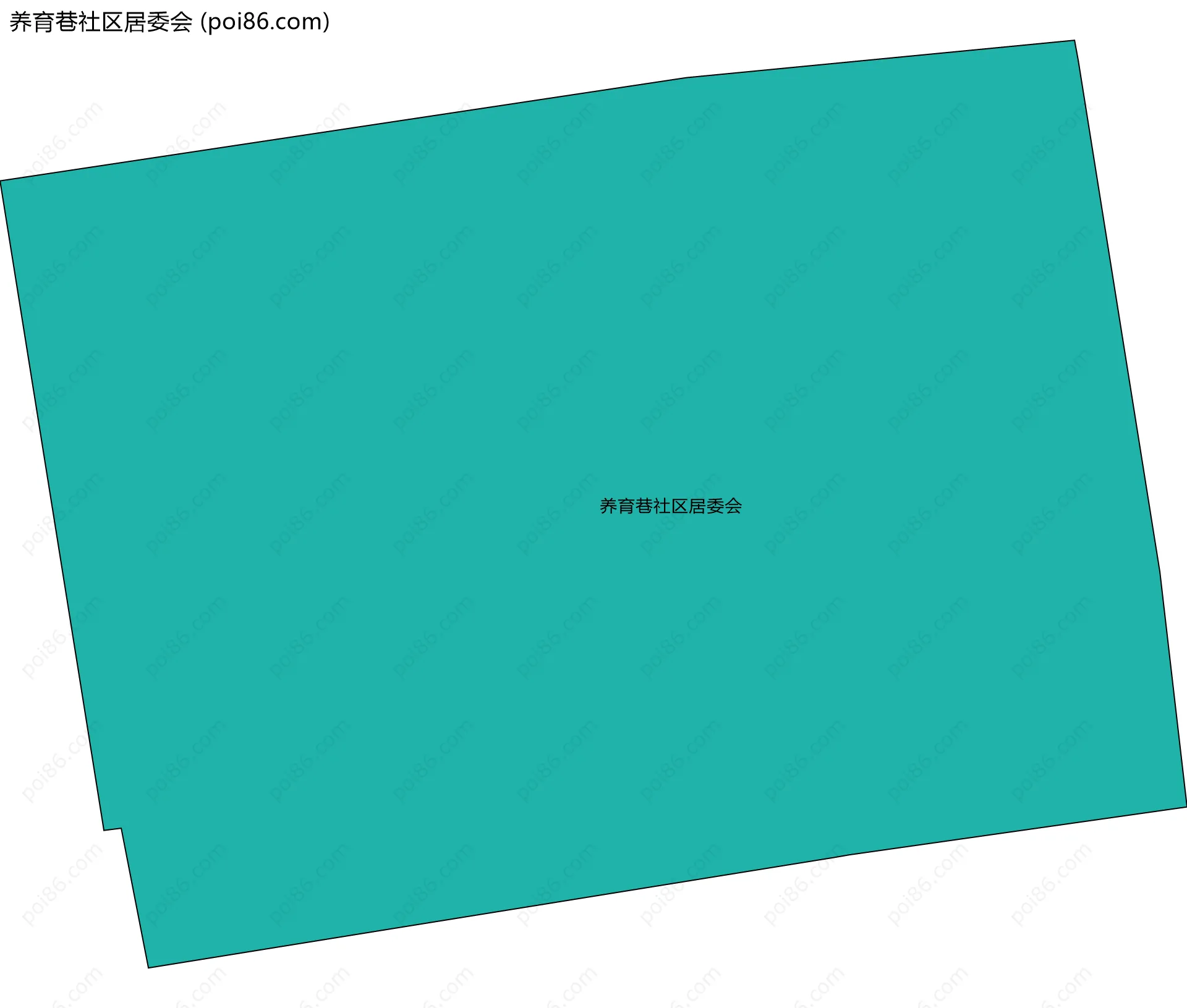 养育巷社区居委会边界地图