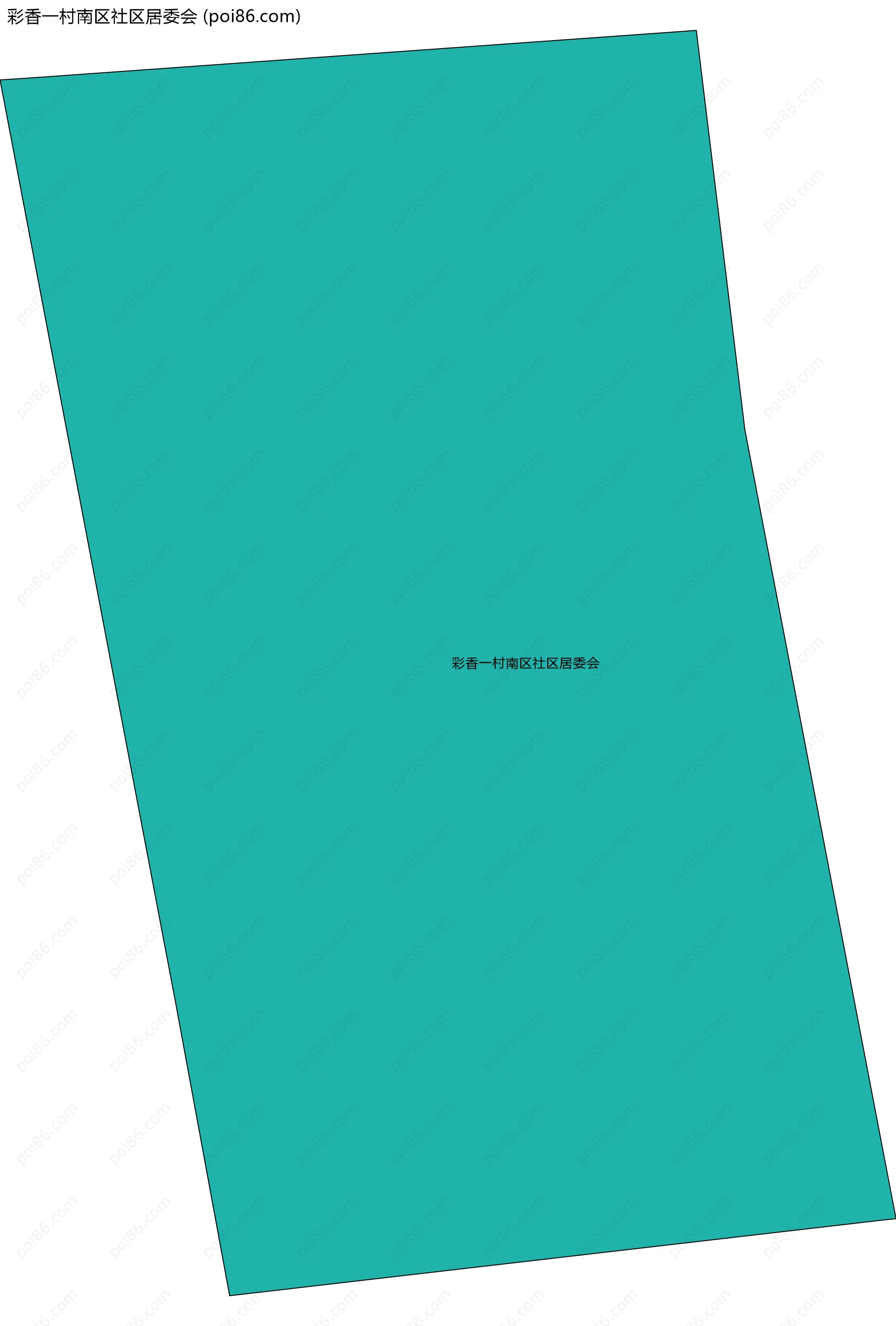 彩香一村南区社区居委会边界地图