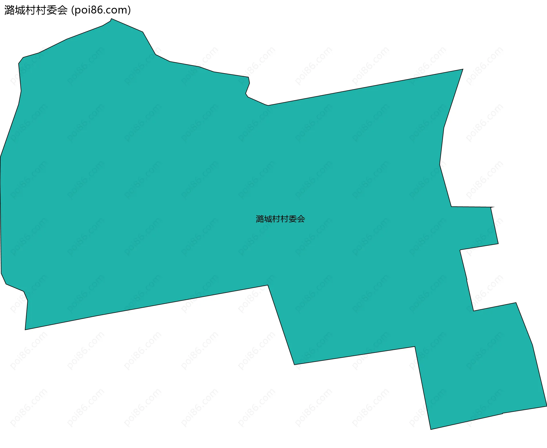 潞城村村委会边界地图