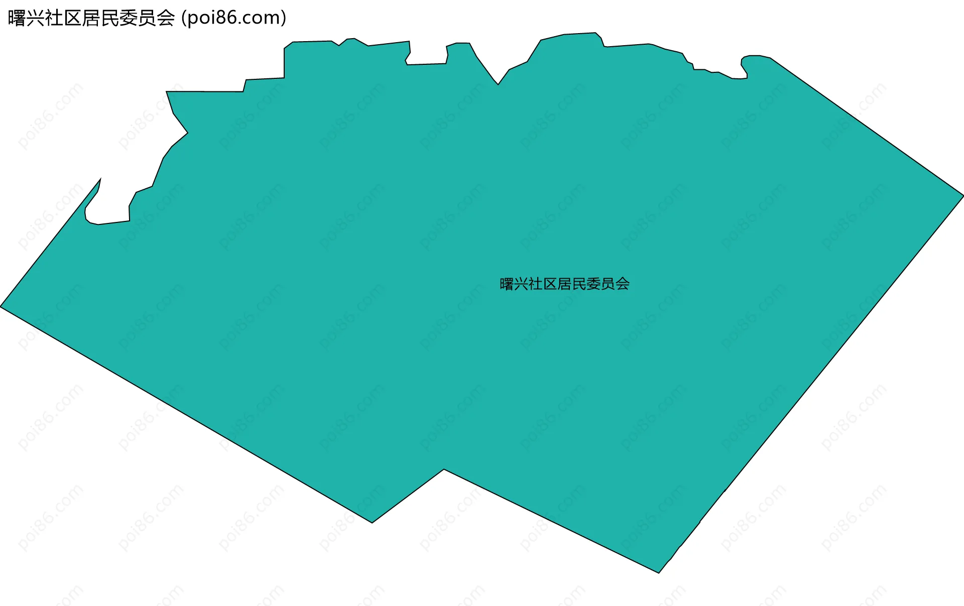 曙兴社区居民委员会边界地图