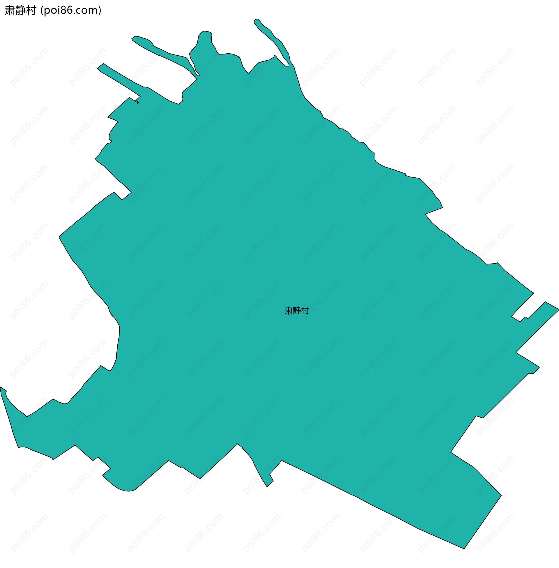 肃静村边界地图