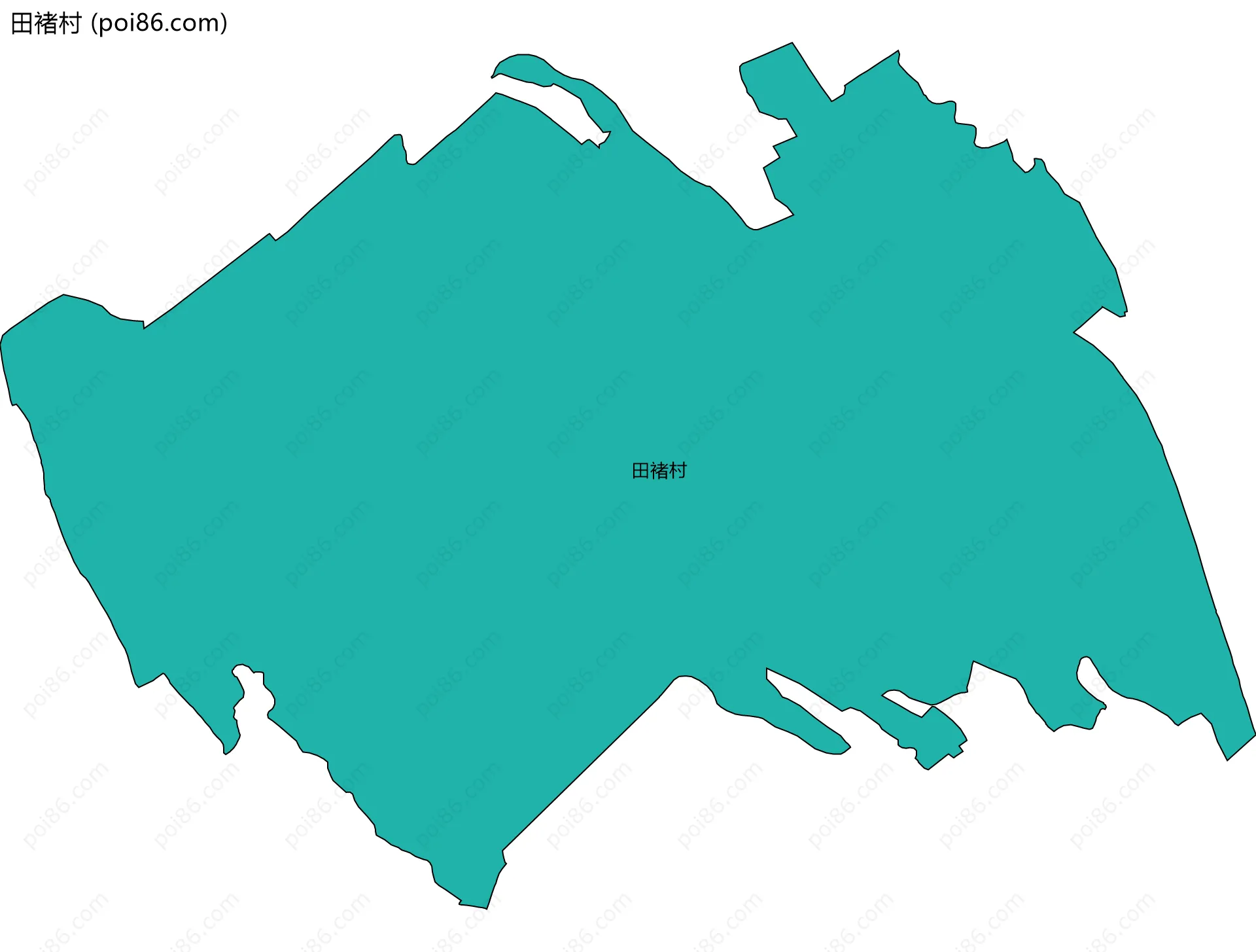 田褚村边界地图
