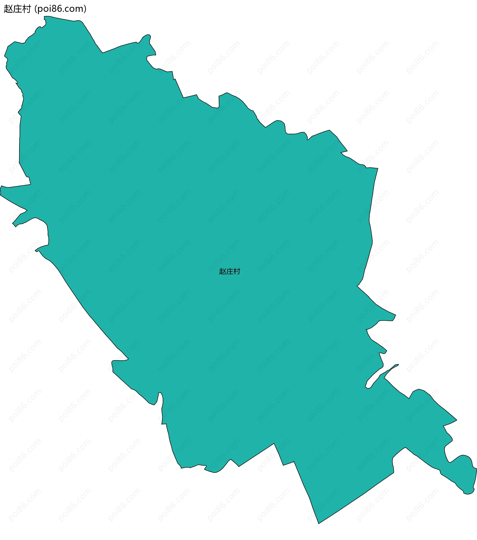 赵庄村边界地图