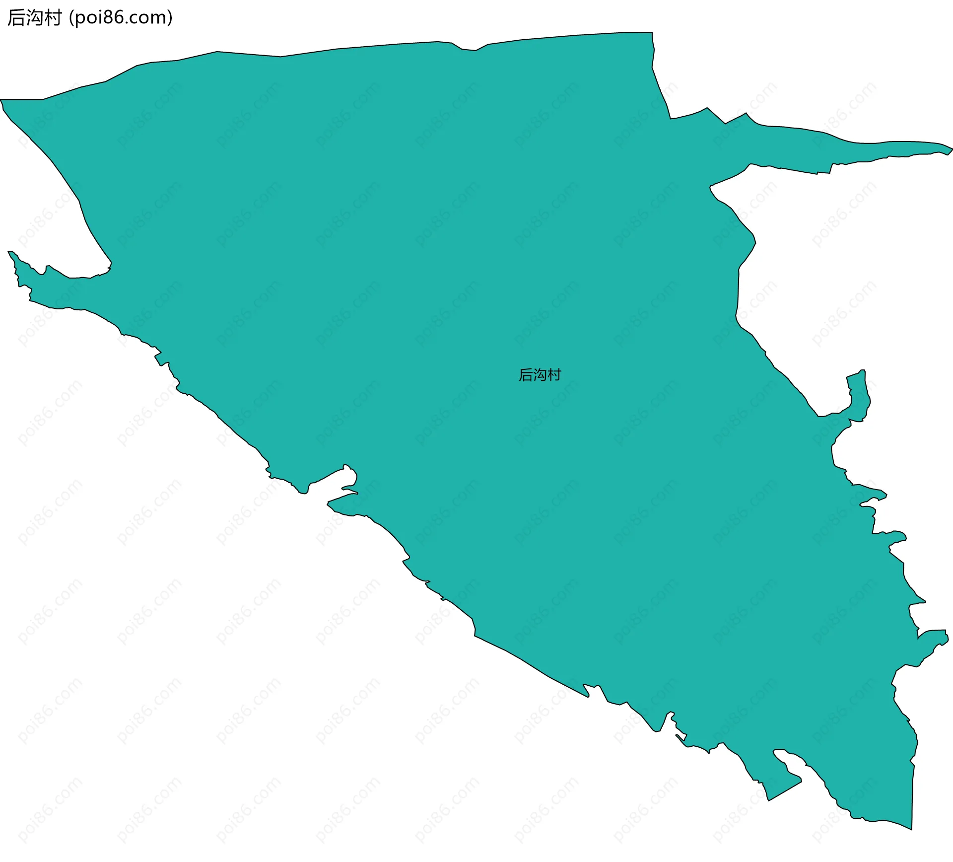 后沟村边界地图