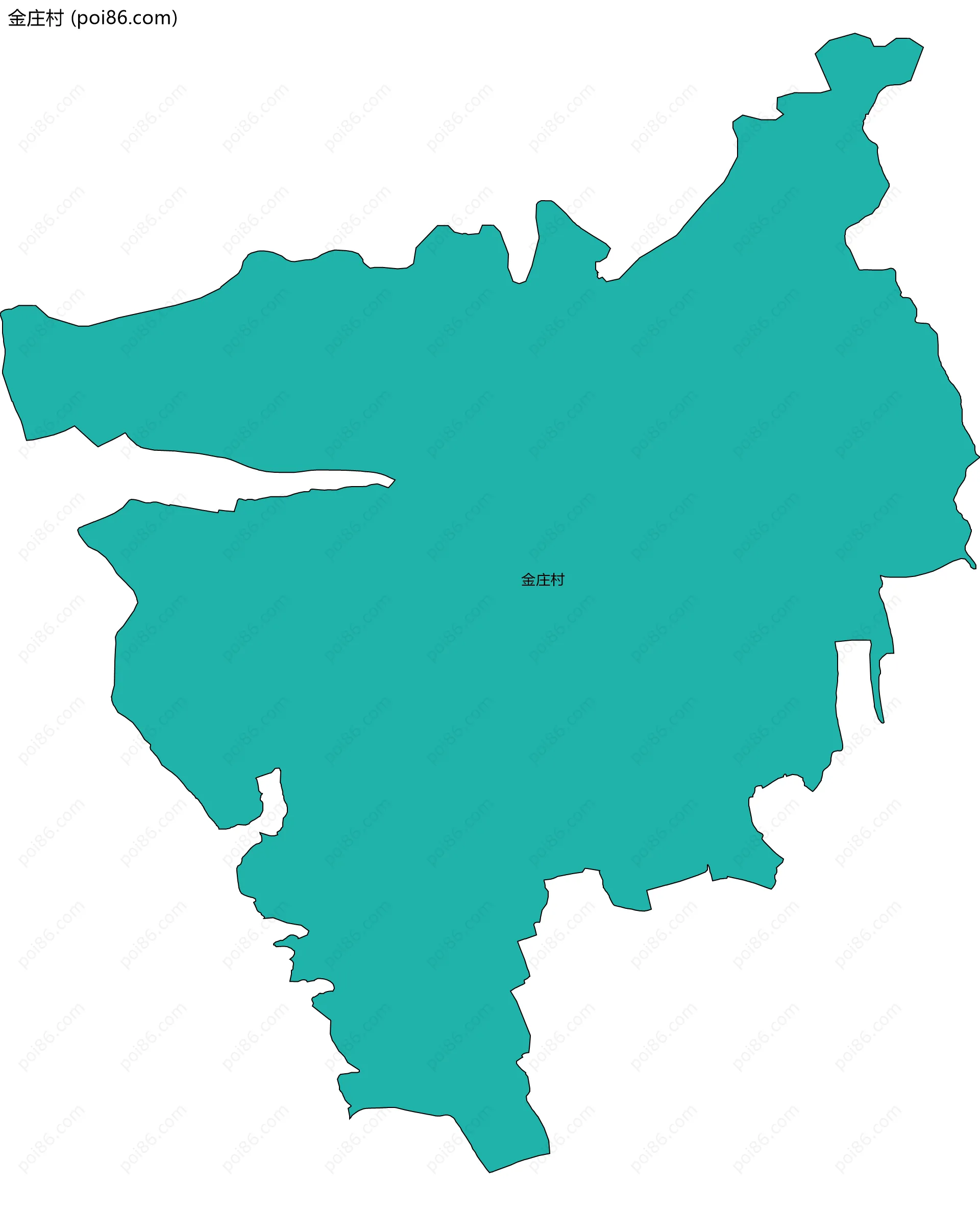 金庄村边界地图